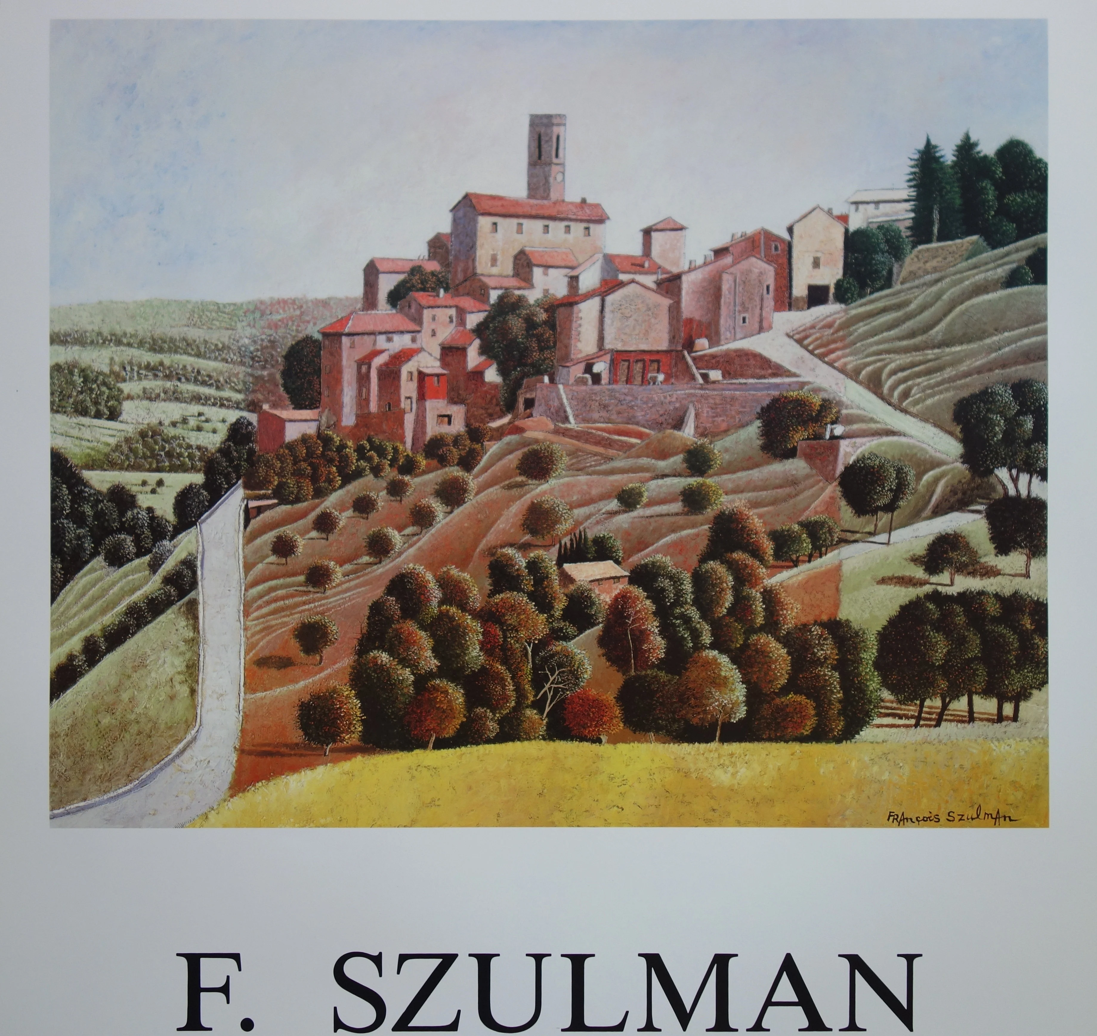 François SZULMAN : Village en Provence, Affiche originale d'époque - Image 5