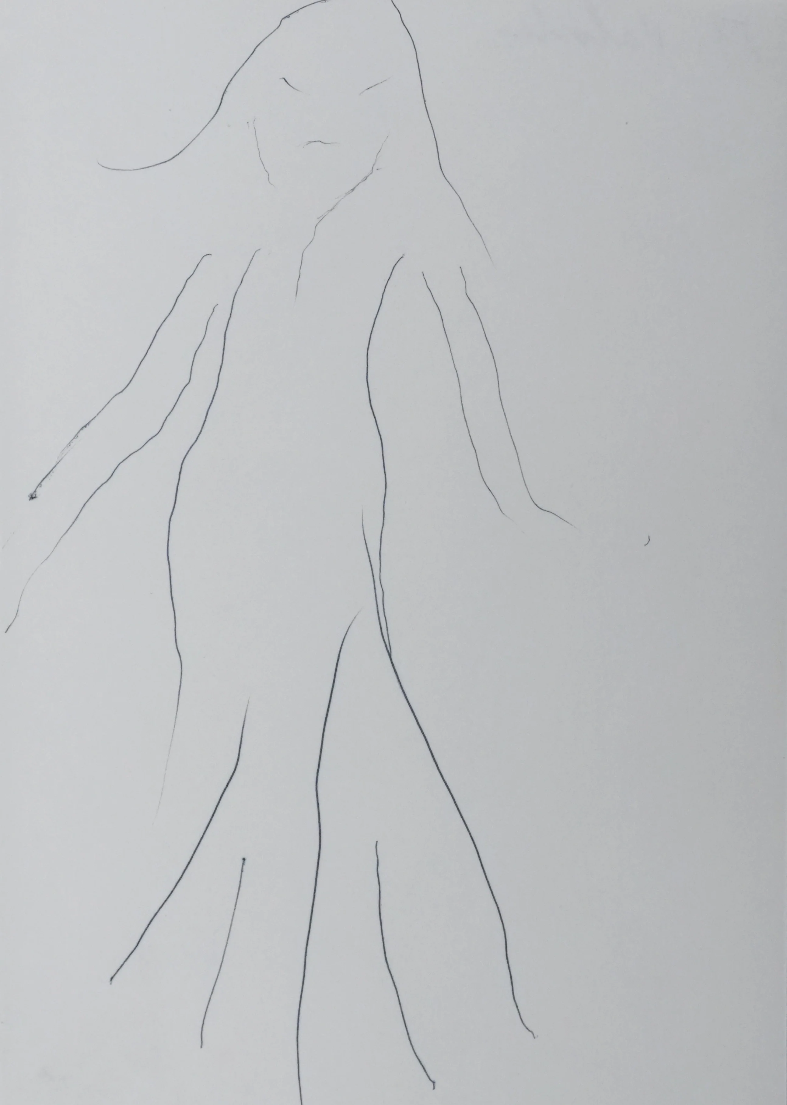 François VALORBE : L'arbre humain, Autographe et dessin original signé - Image 2