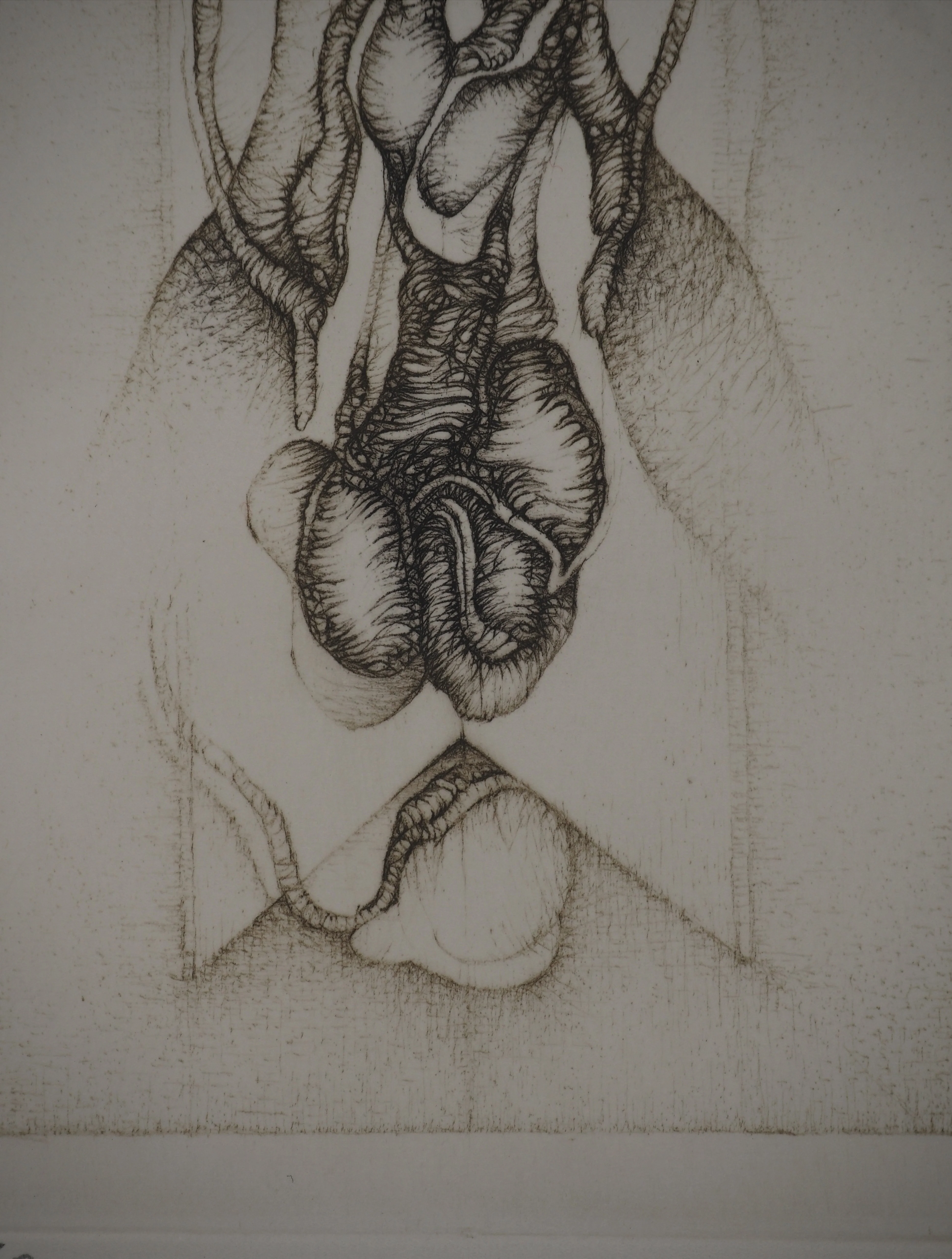 Fred DEUX : Au coucher, Gravure originale signée - Image 4
