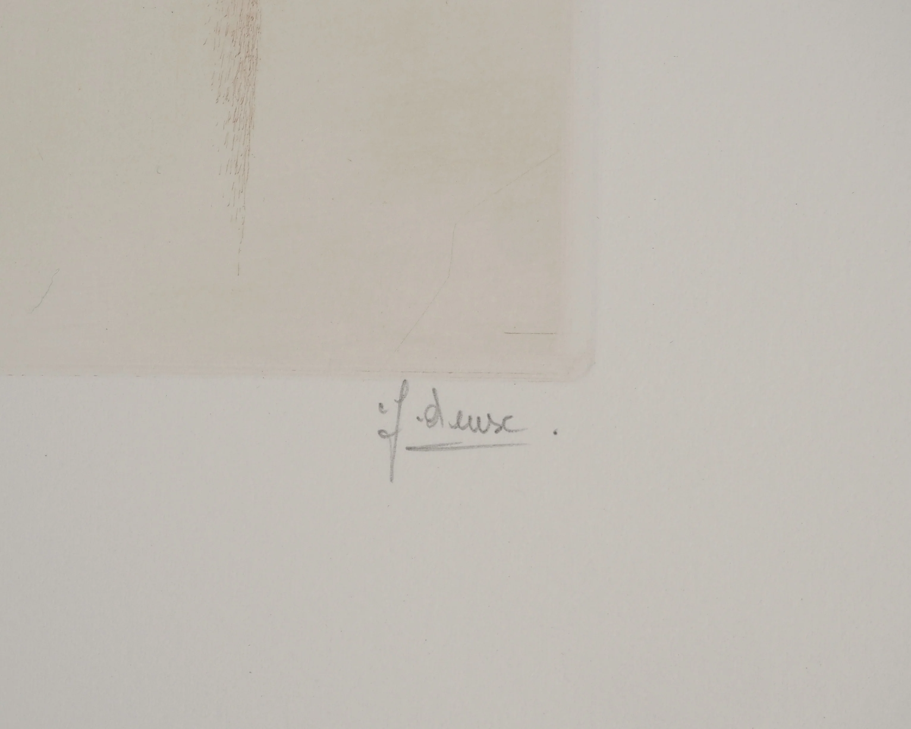 Fred DEUX : Du poète, Gravure originale signée - Image 2