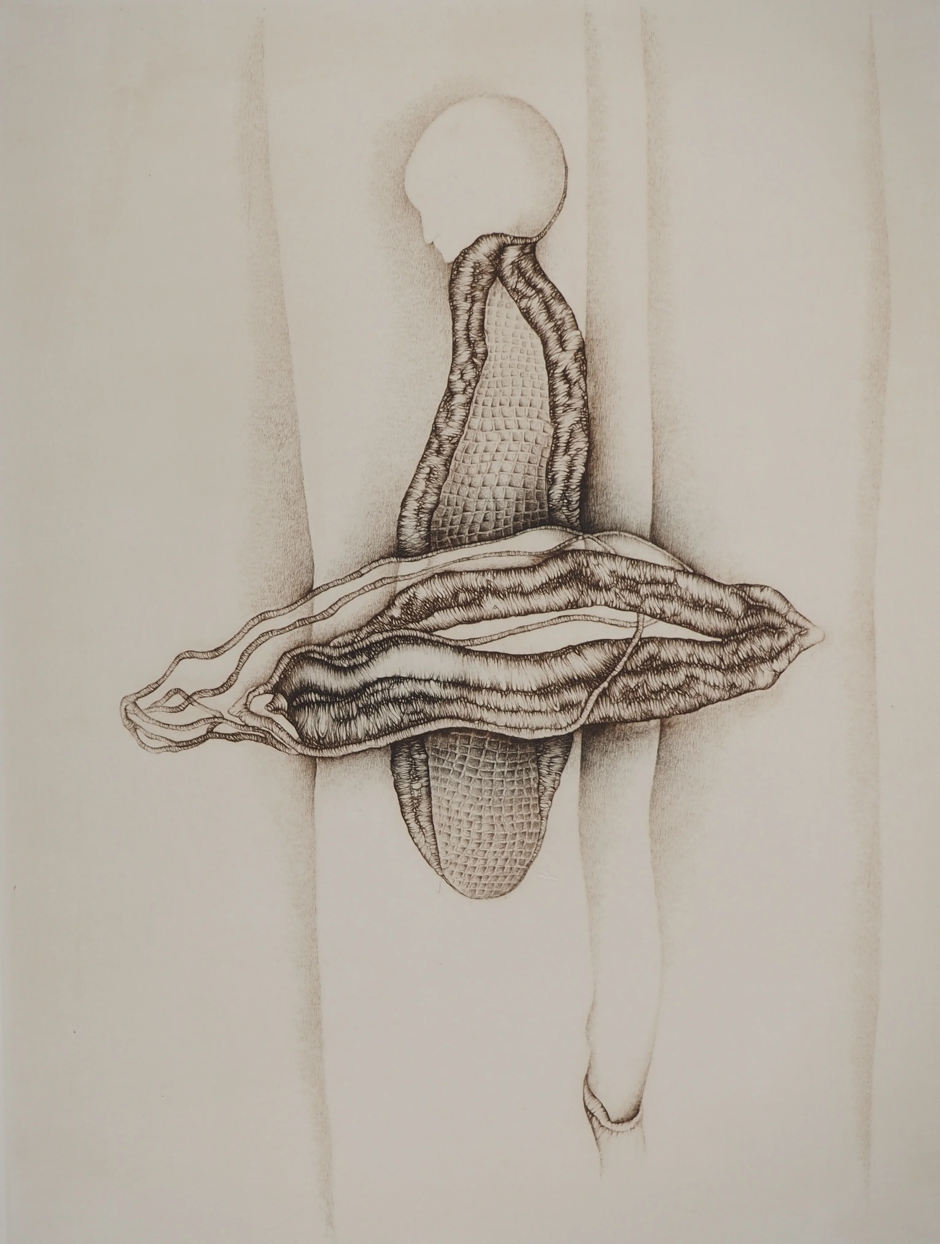 Fred DEUX : Du poète, Gravure originale signée - Image 3