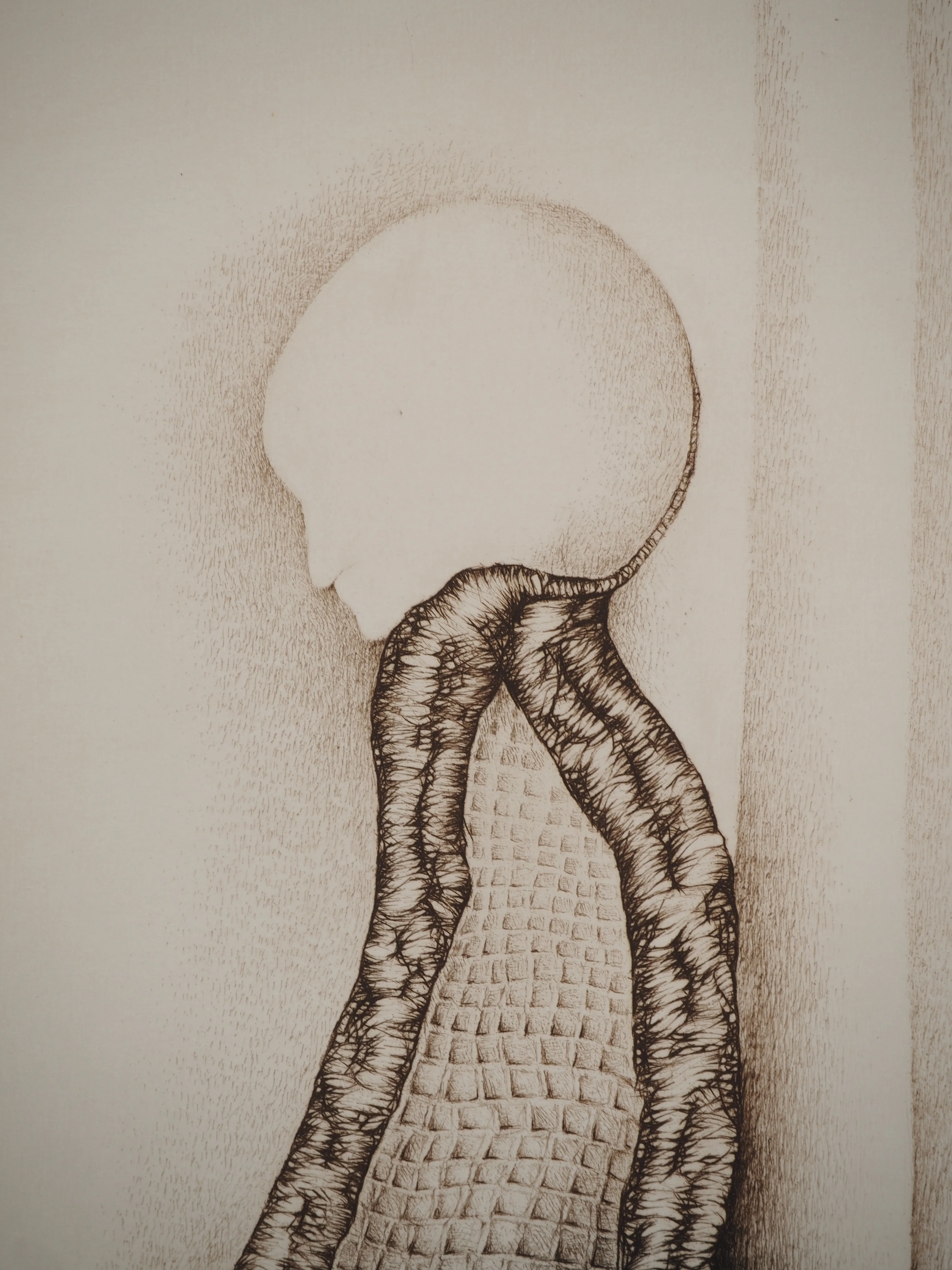 Fred DEUX : Du poète, Gravure originale signée - Image 4