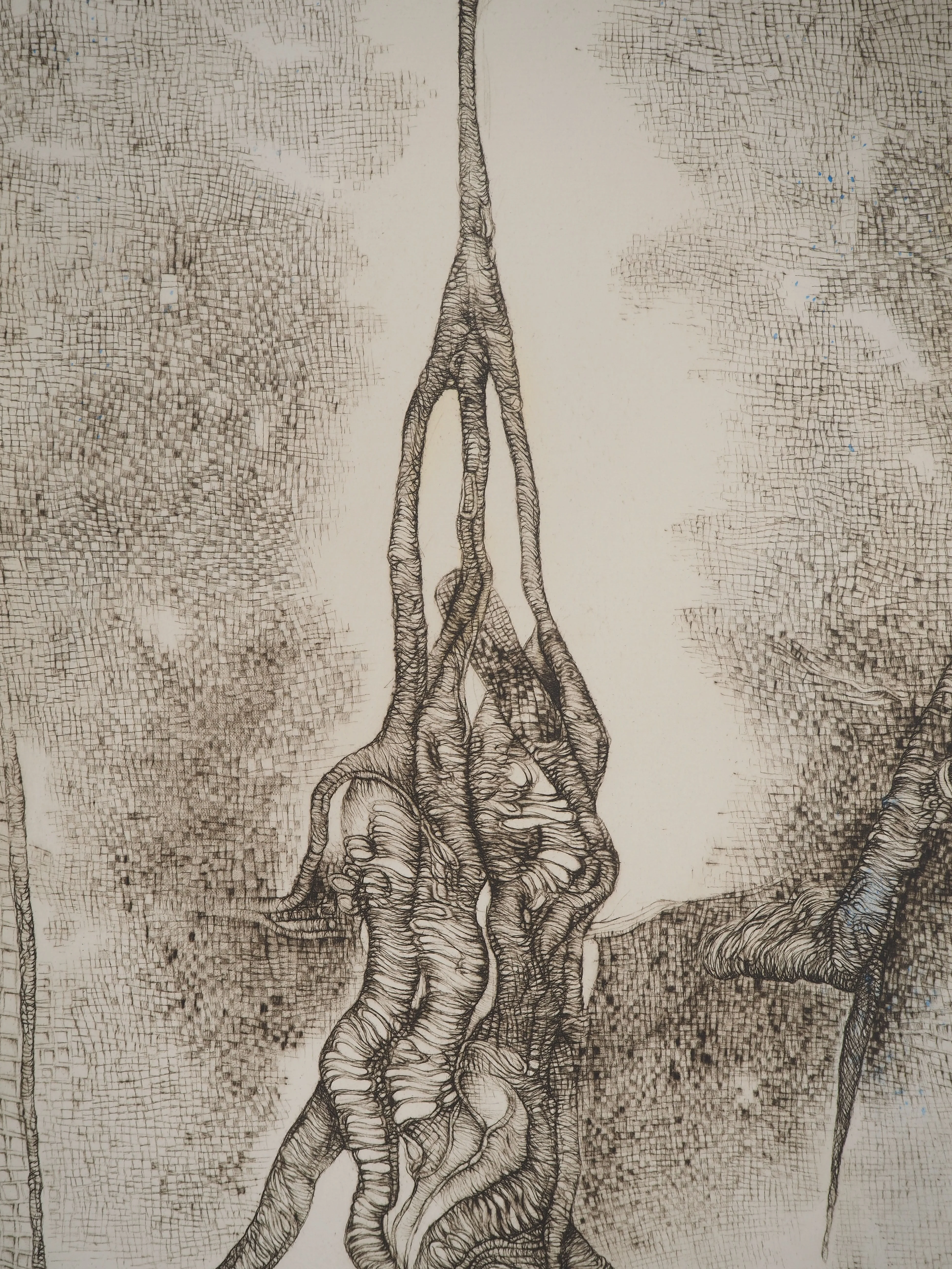 Fred DEUX : La Forme crucifiée, Gravure originale signée - Image 5
