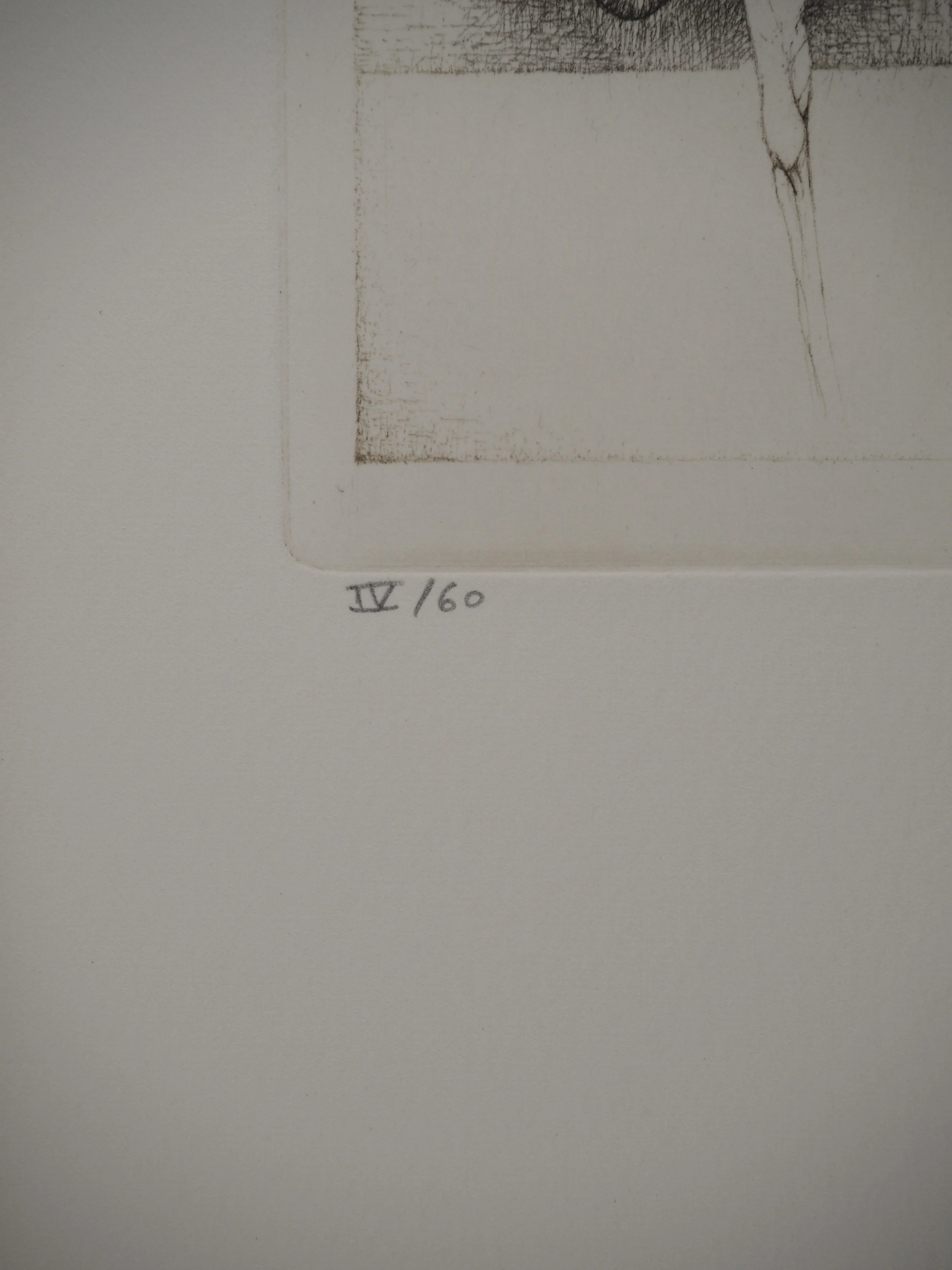 Fred DEUX : Lecture avant le matin, Gravure originale signée - Image 4