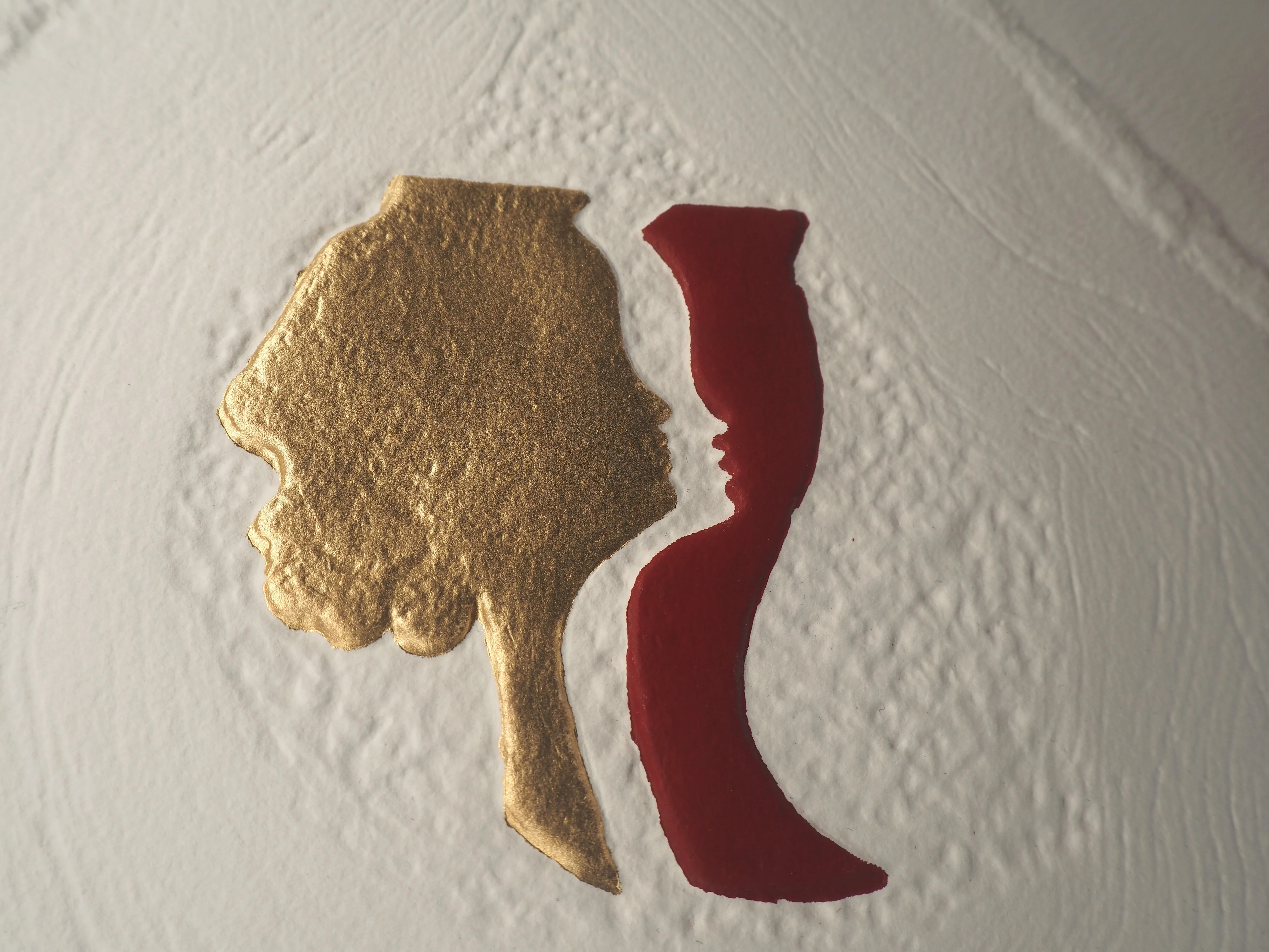 Georges BRAQUE : Les amoureux, Gravure réhaussée à l'or - Image 4