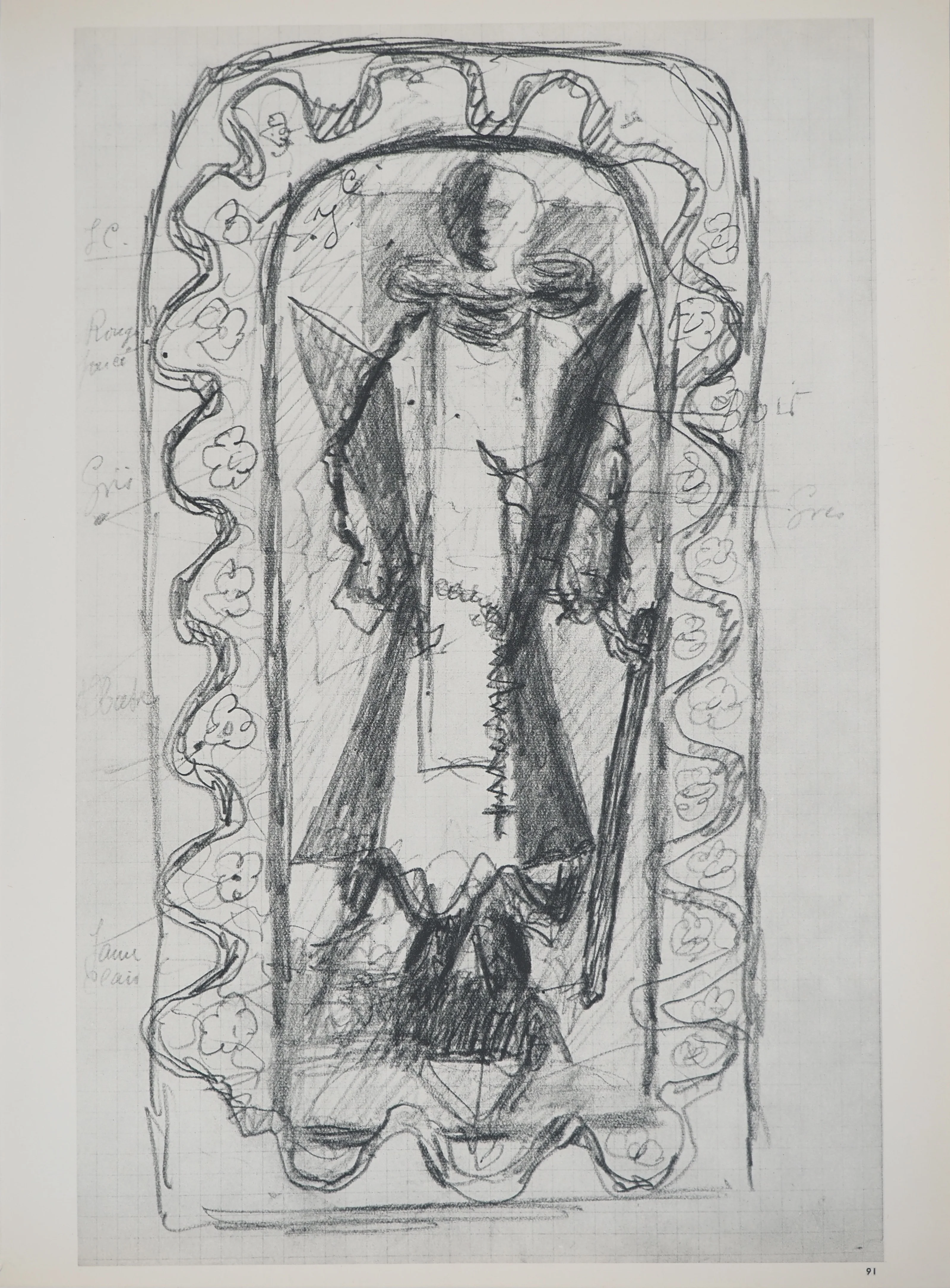 Georges BRAQUE : Le religieux, Héliogravure originale