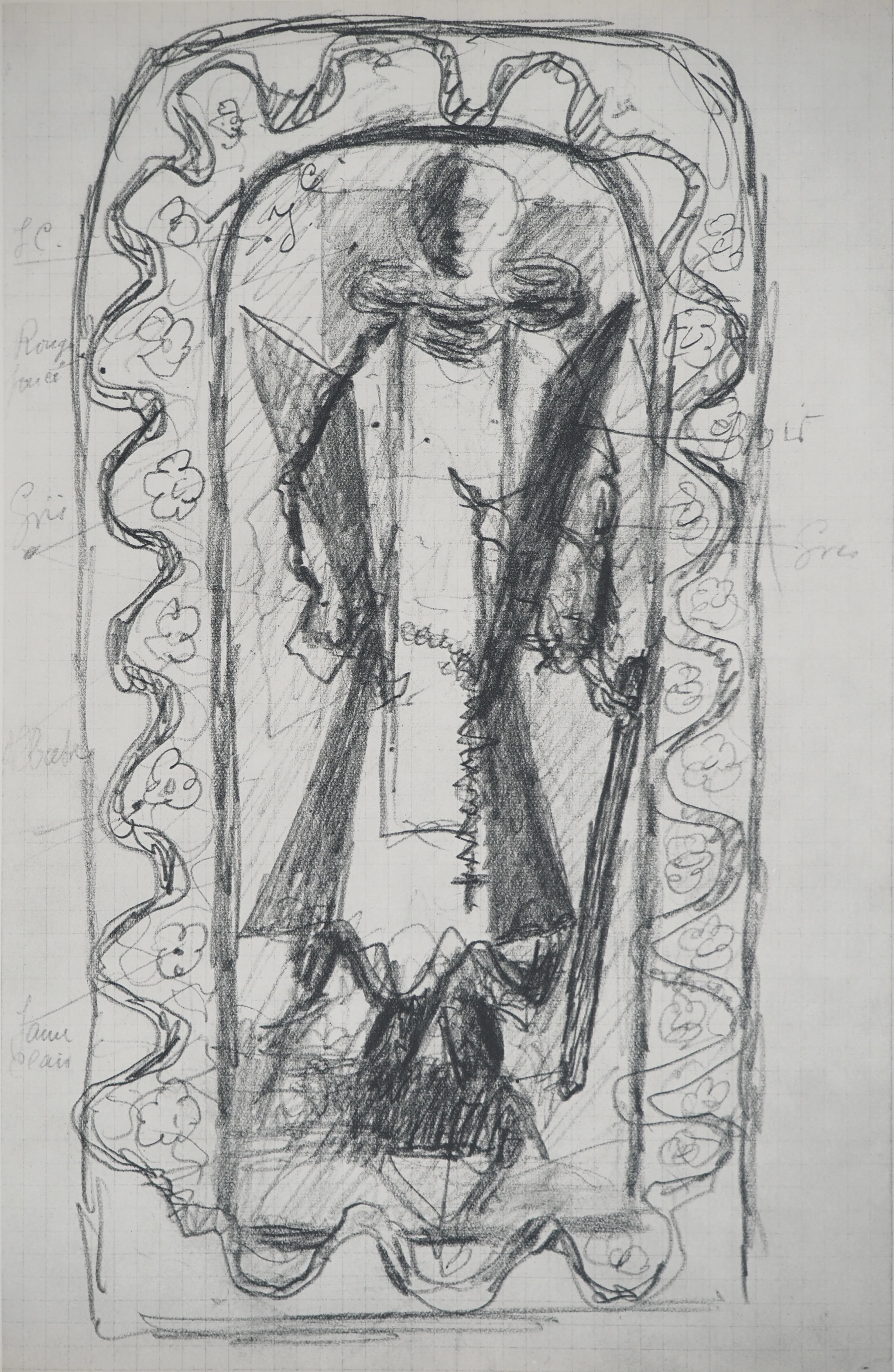 Georges BRAQUE : Le religieux, Héliogravure originale - Image 2