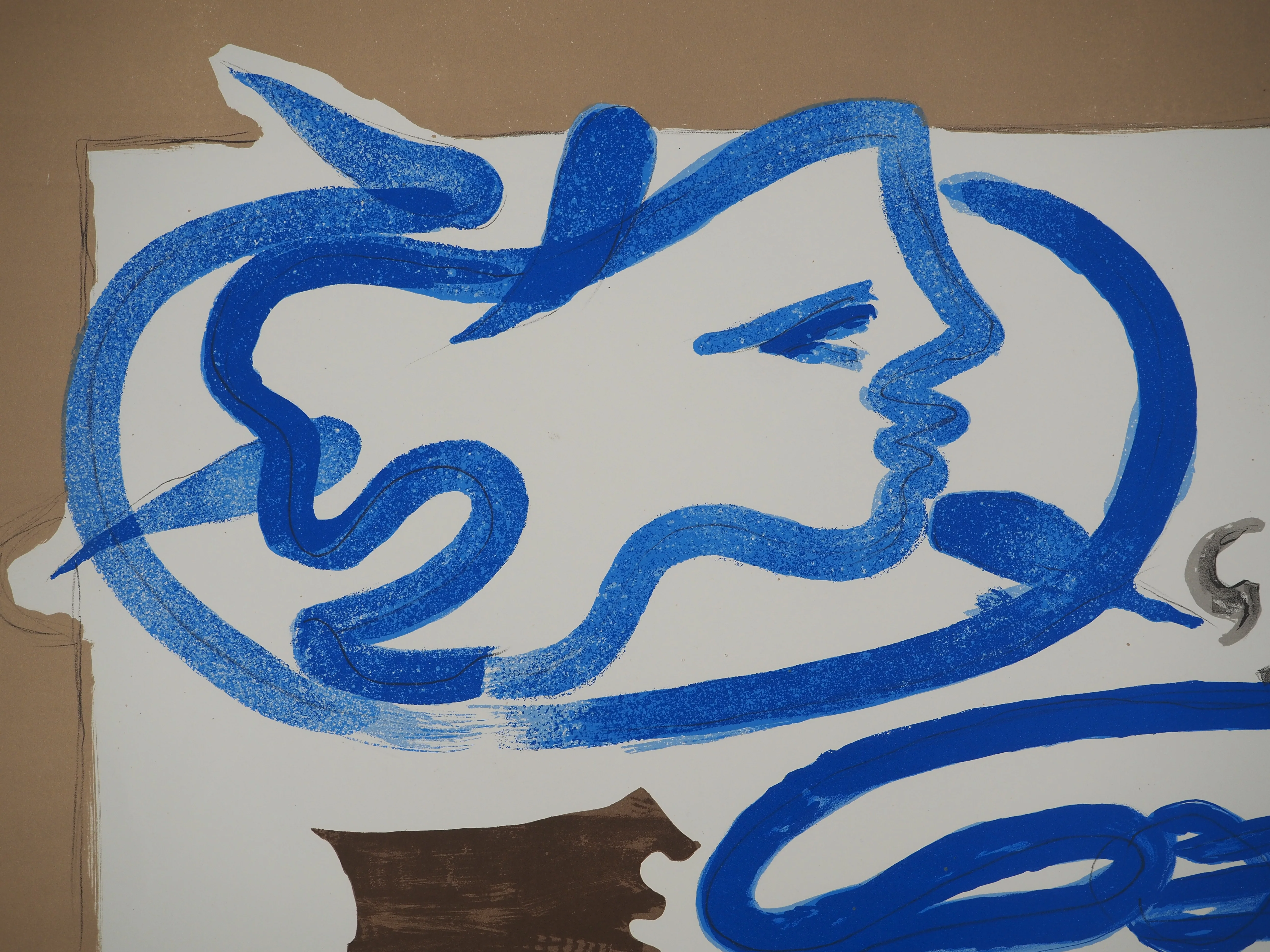 Georges BRAQUE : Profil à la palette, Lithographie originale signée - Image 4