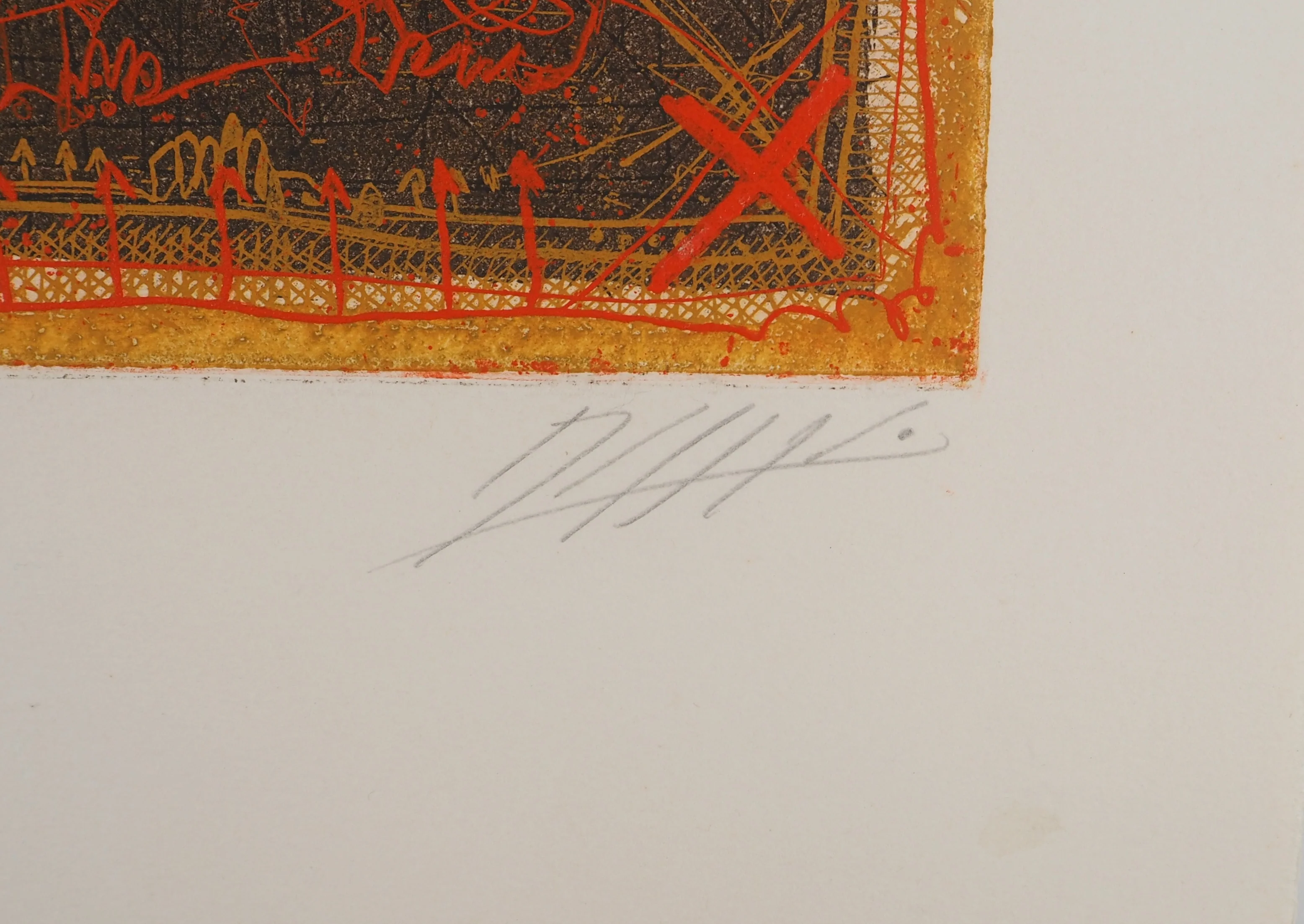 Georges DUSSAU : Double face, Gravure originale signée - Image 2