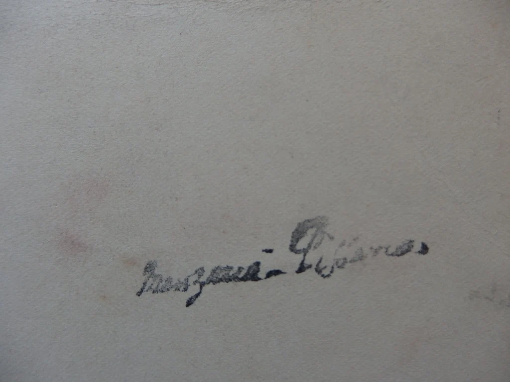 Georges MANZANA-PISSARRO : Trois hommes de profil, Dessin original signé - Image 3