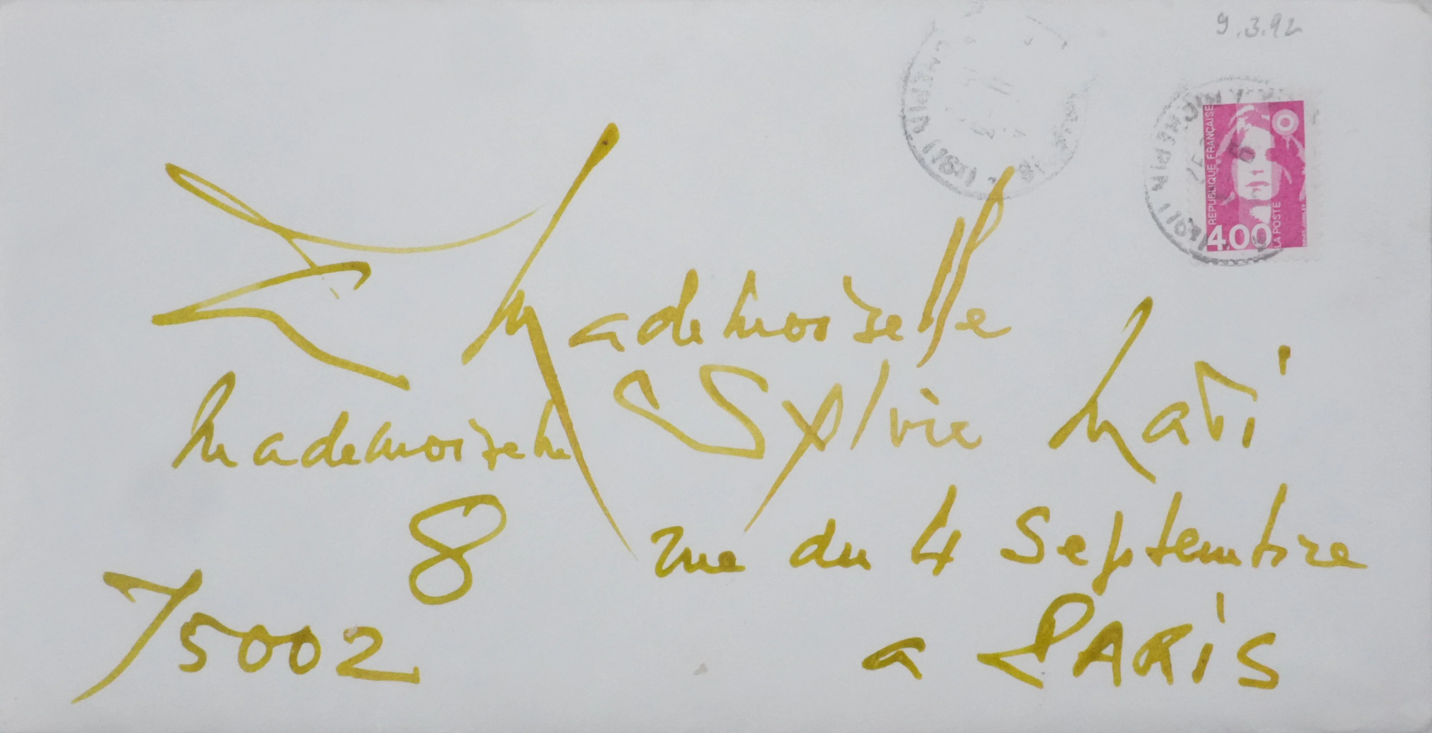 Georges MATHIEU : Lettre manuscrite originale signée - Image 5