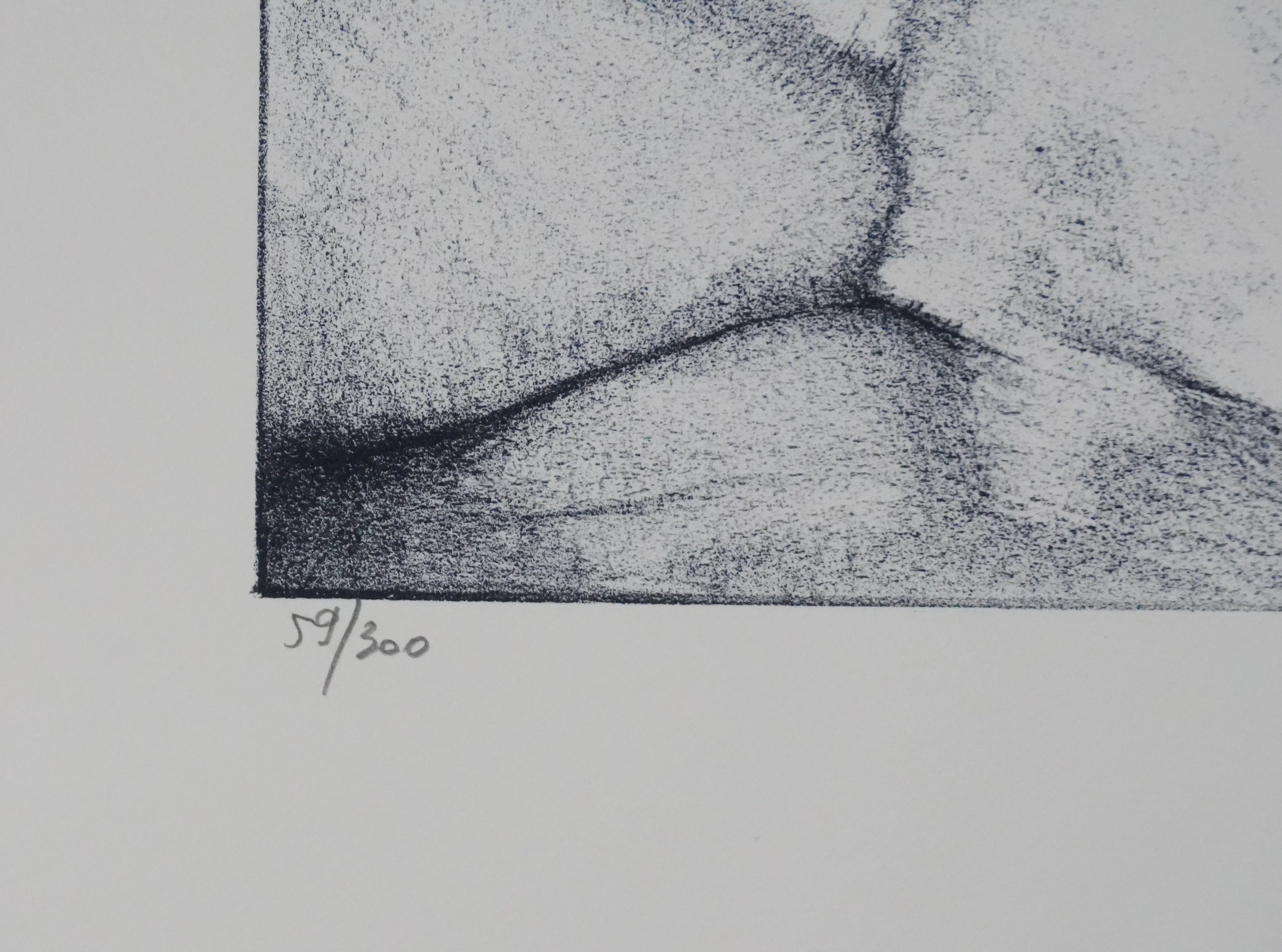 Georges OUDOT : Le chalet enneigé, Lithographie originale signée - Image 4