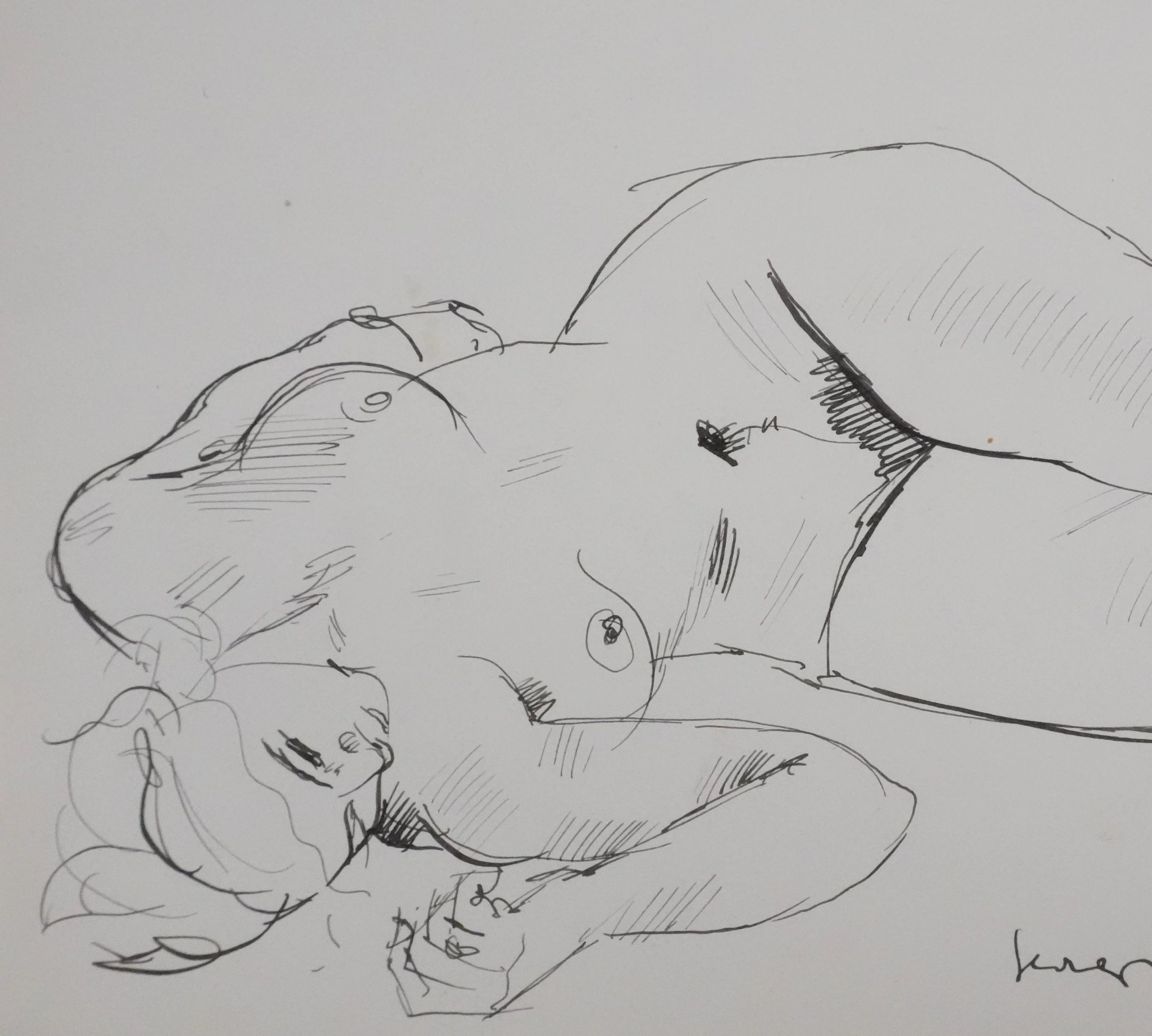 Georges PACOUIL : En plein rêve, Dessin original signé - Image 3