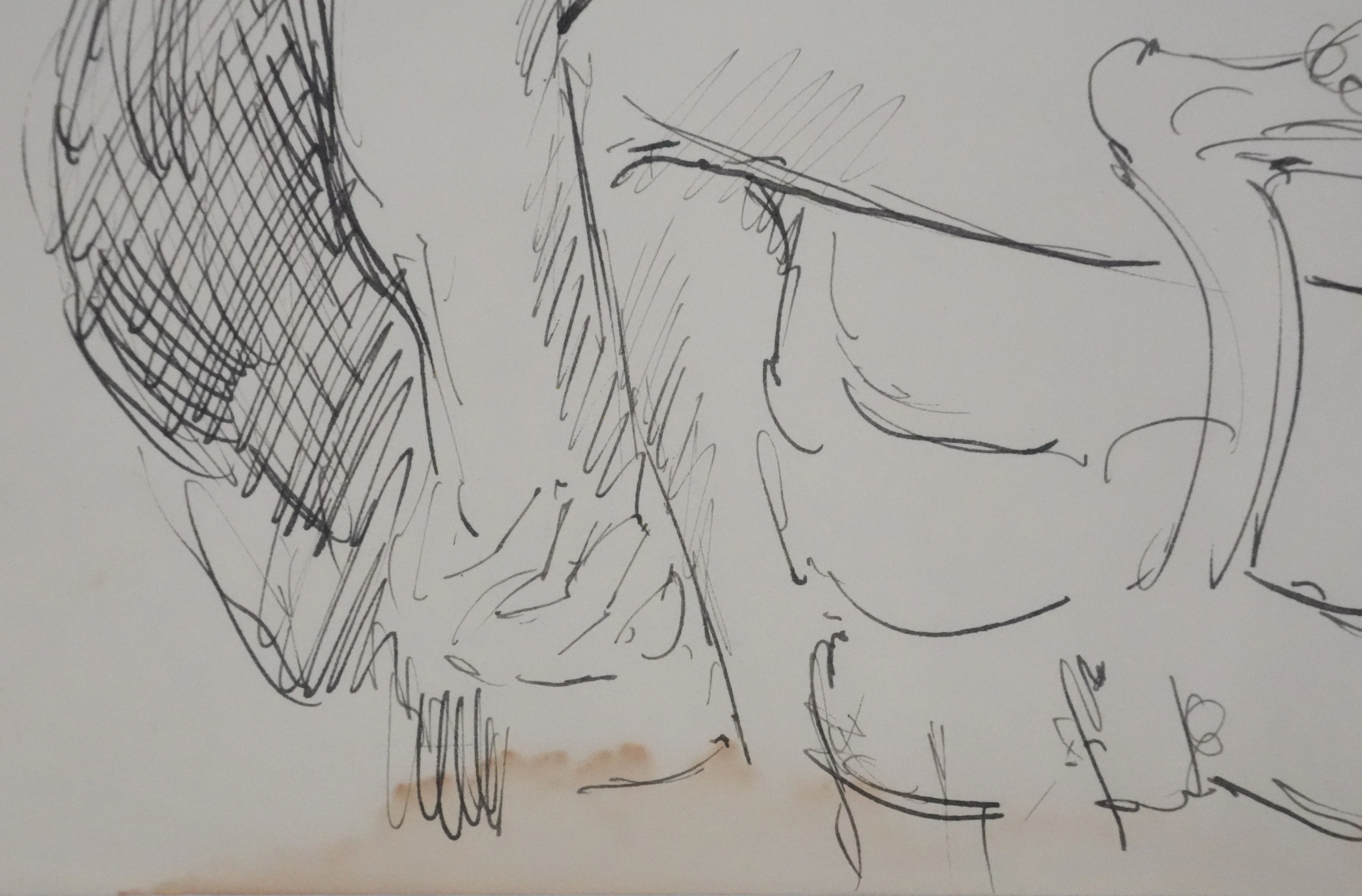 Georges PACOUIL : Femme courbée, Dessin original signé - Image 5