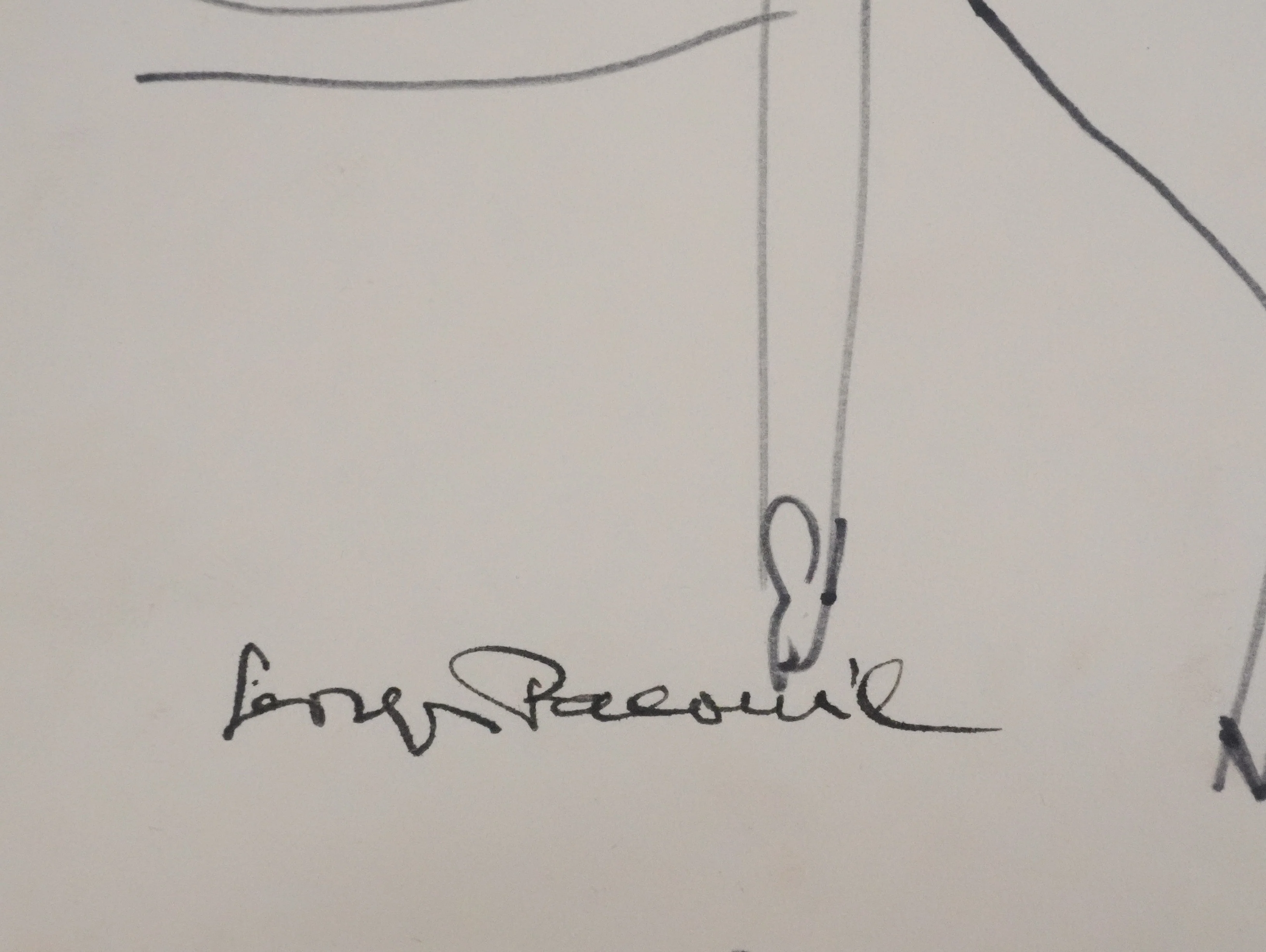Georges PACOUIL : Femme en repli, Dessin original signé - Image 2