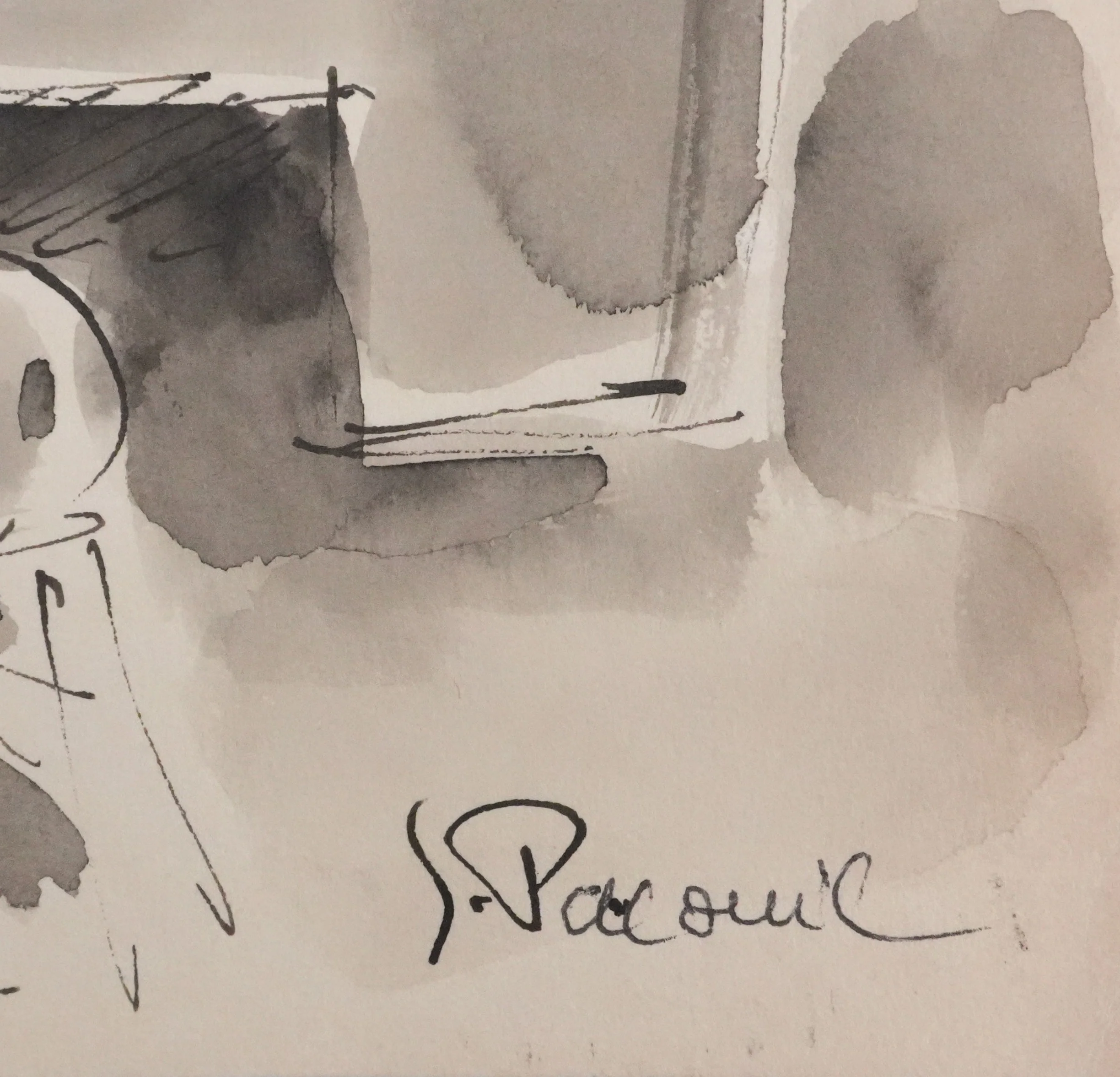 Georges PACOUIL : Nue à la maison, Dessin original signé - Image 2