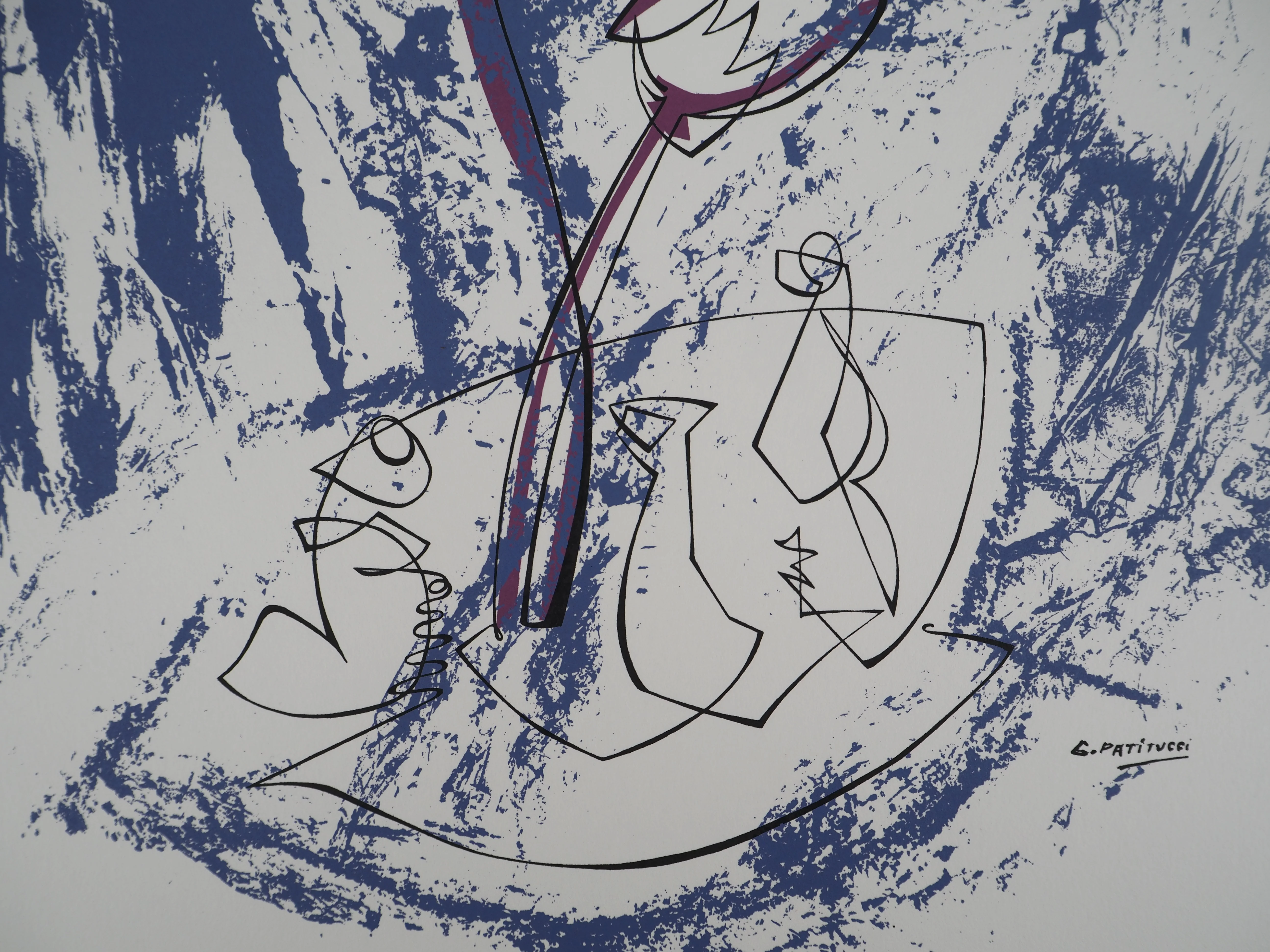 Georges PATITUCCI : Pétales au vent, Sérigraphie originale signée - Image 5