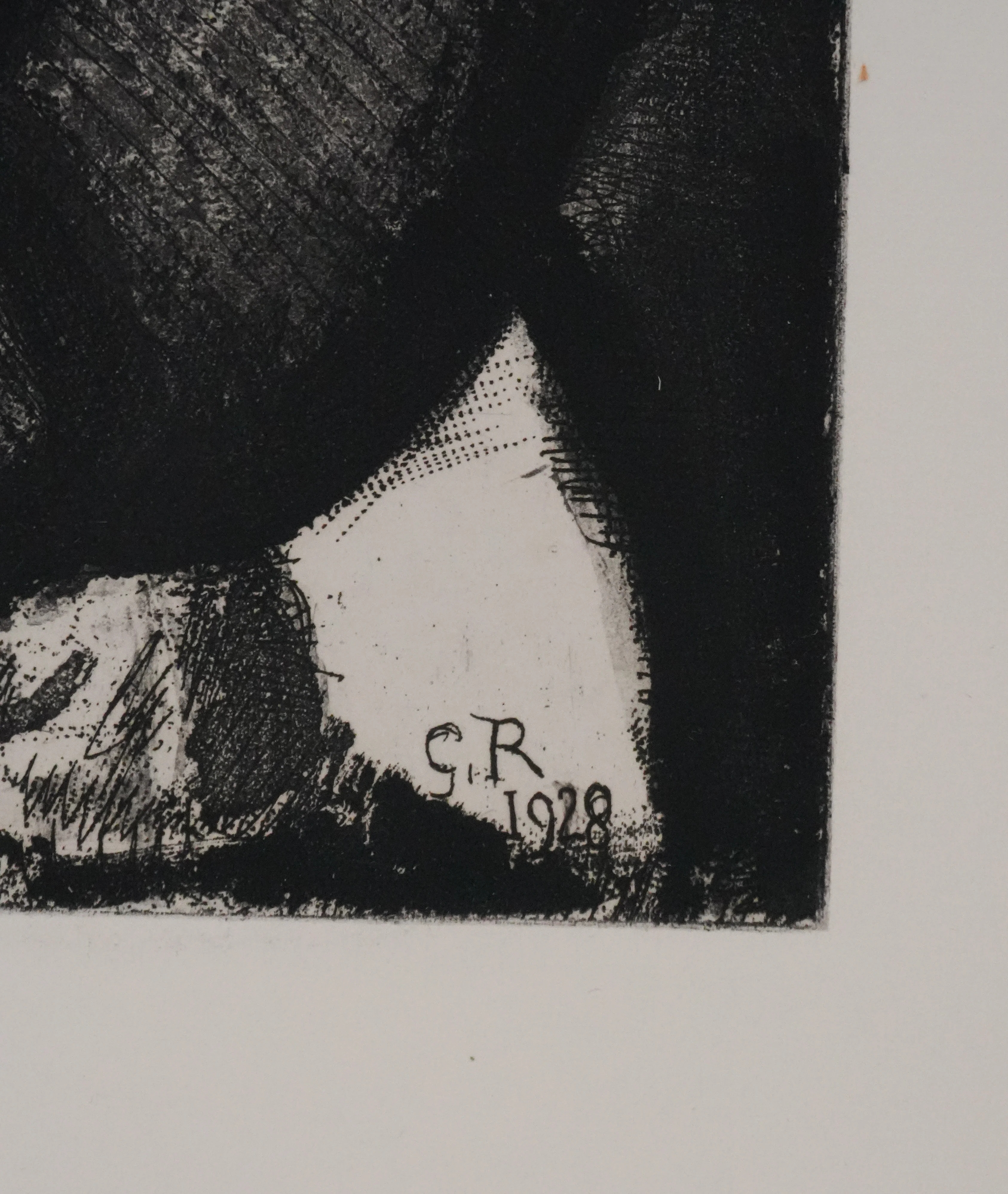 Georges ROUAULT : Cristal de roche, Femme au collier de perles, Gravure originale signée - Image 3