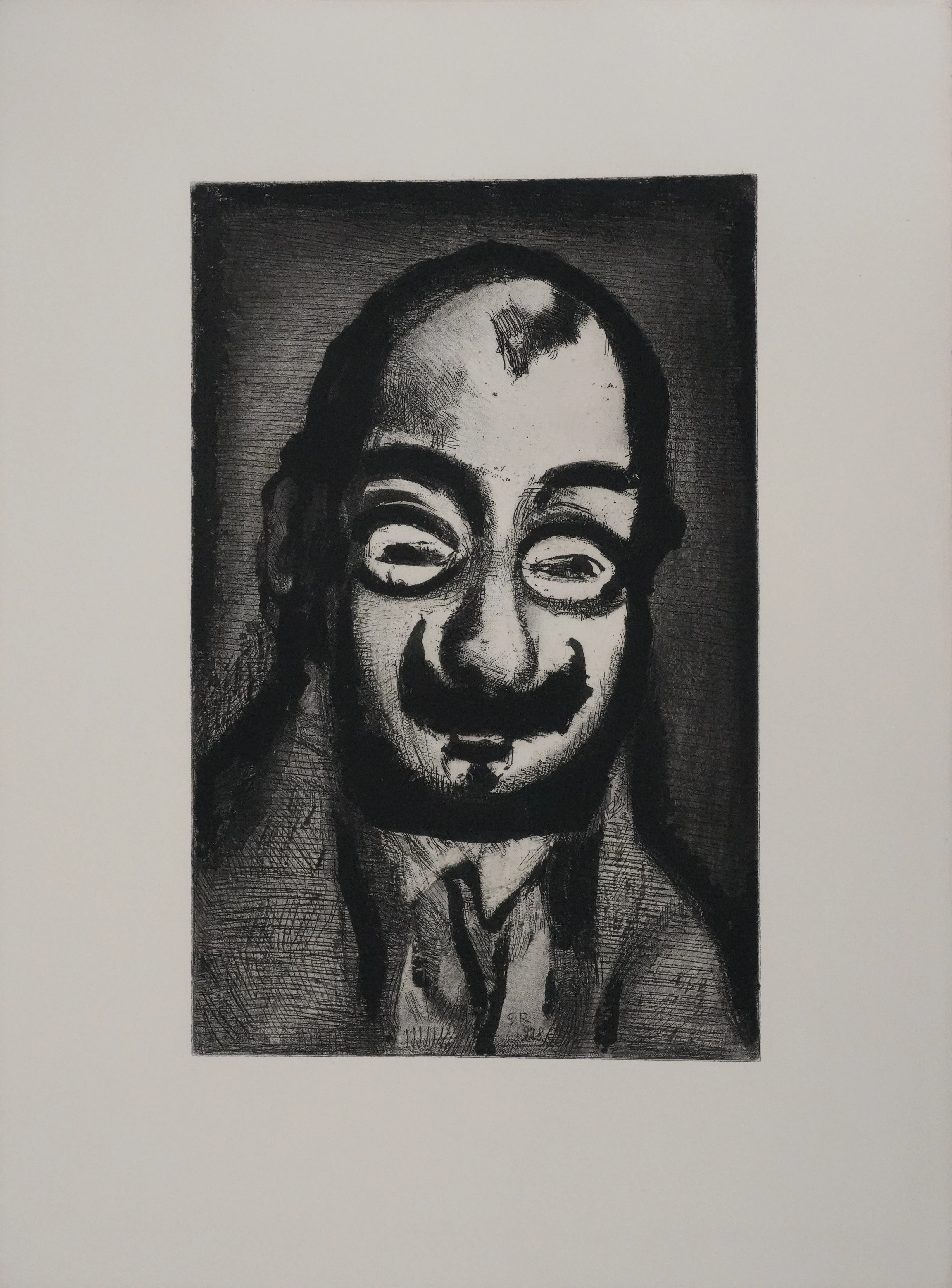 Georges ROUAULT : Le politicien, Gravure originale signée