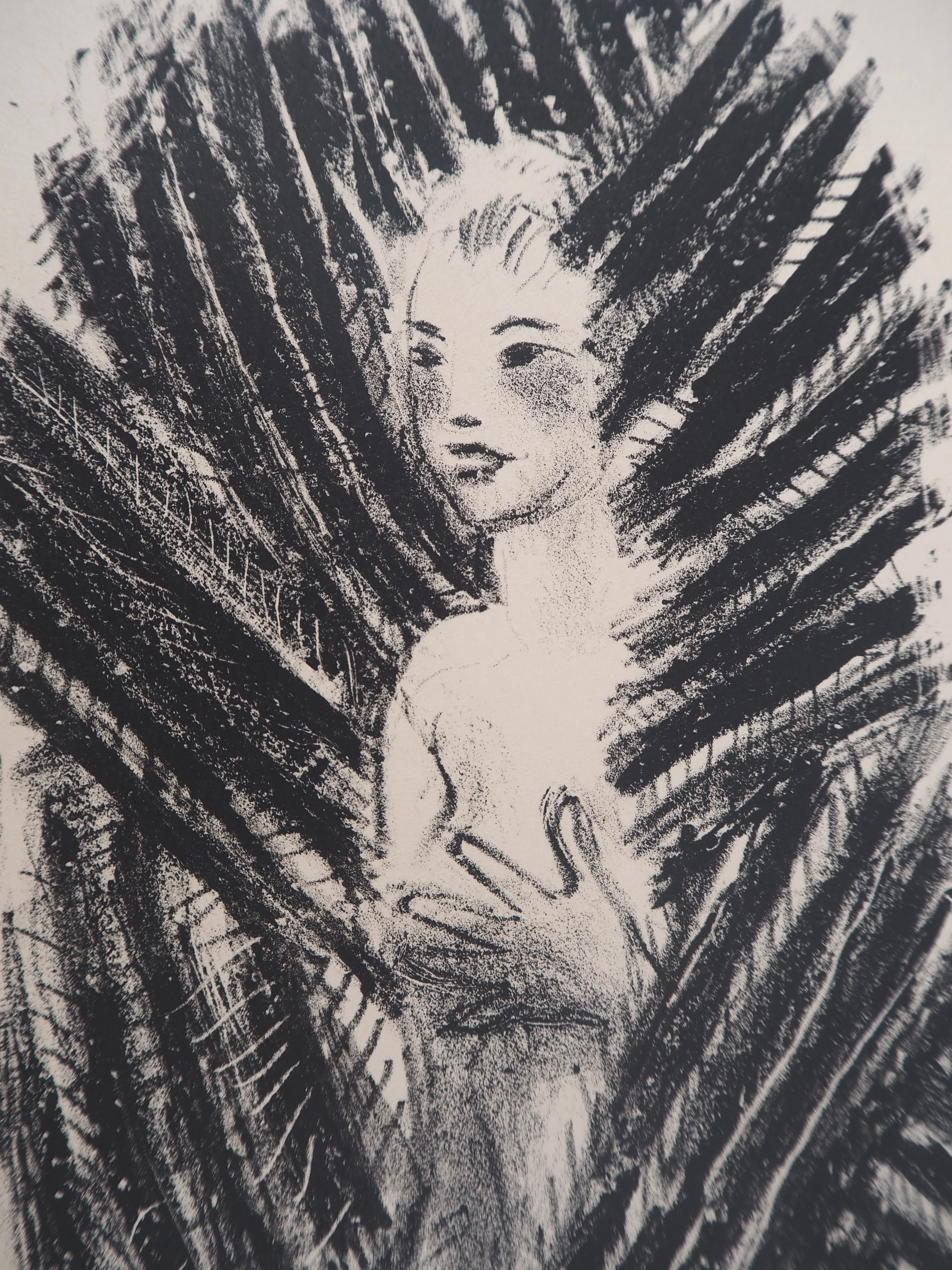 Gérard COCHET : Jeune fille, Lithographie originale signée - Image 4