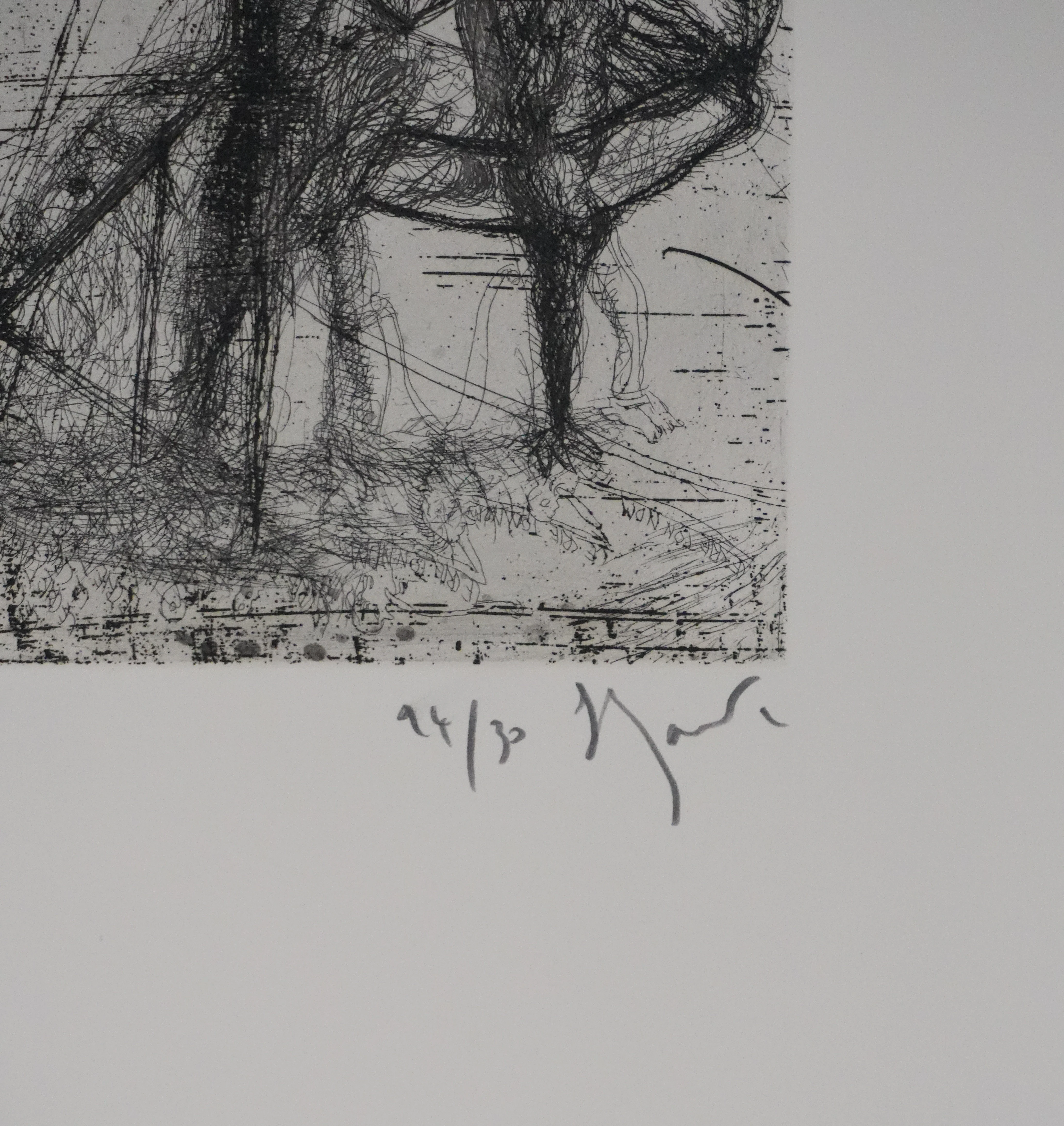 Gérard GAROUSTE : Le voyage, Gravure originale signée - Image 3