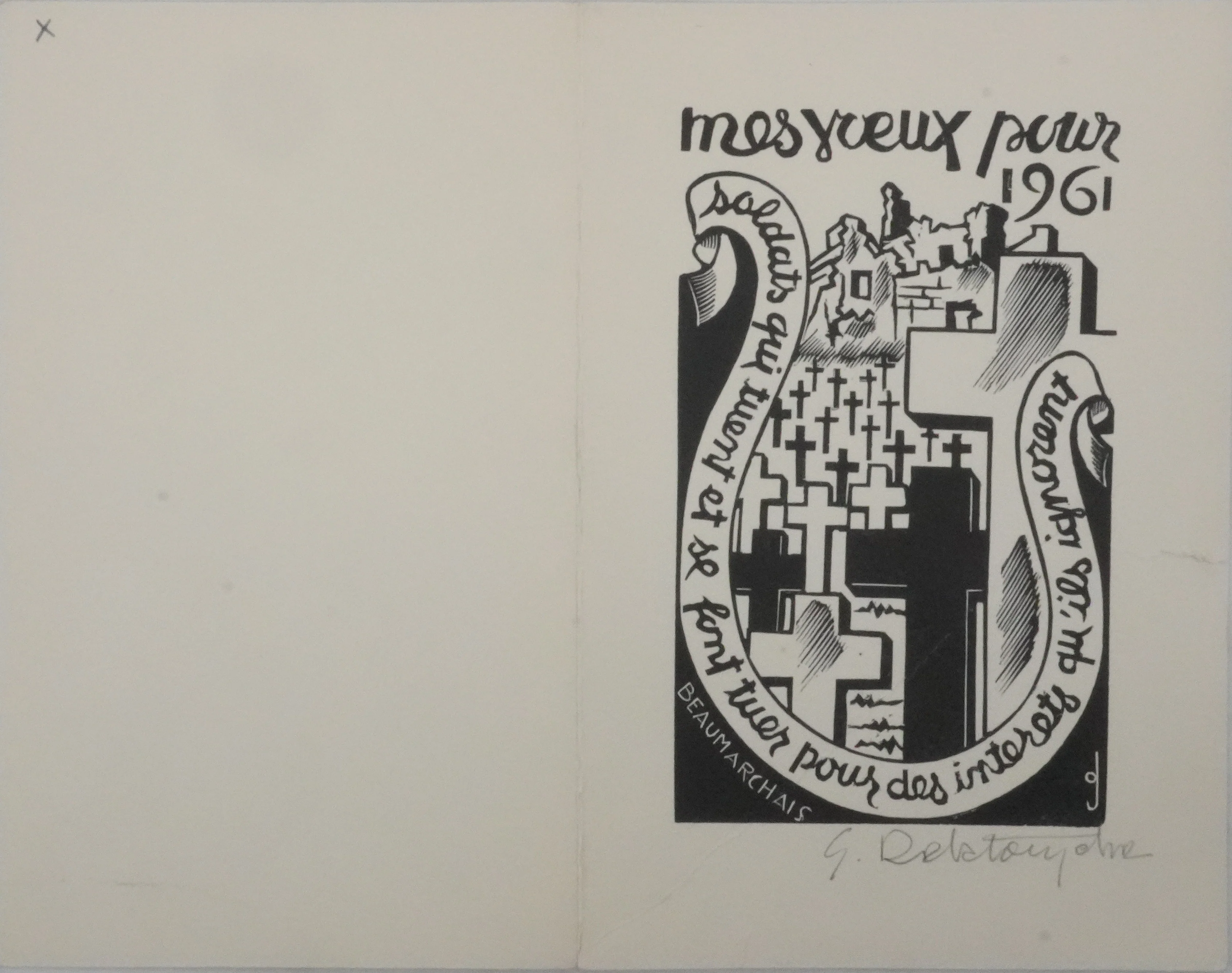 Germain DELATOUSCHE : Hommage aux soldats, Gravure originale signée - Image 9