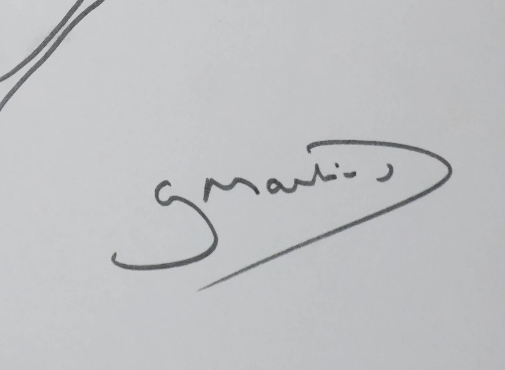 Gilles MARTINET : La branche noire, Autographe et dessin original signé - Image 2