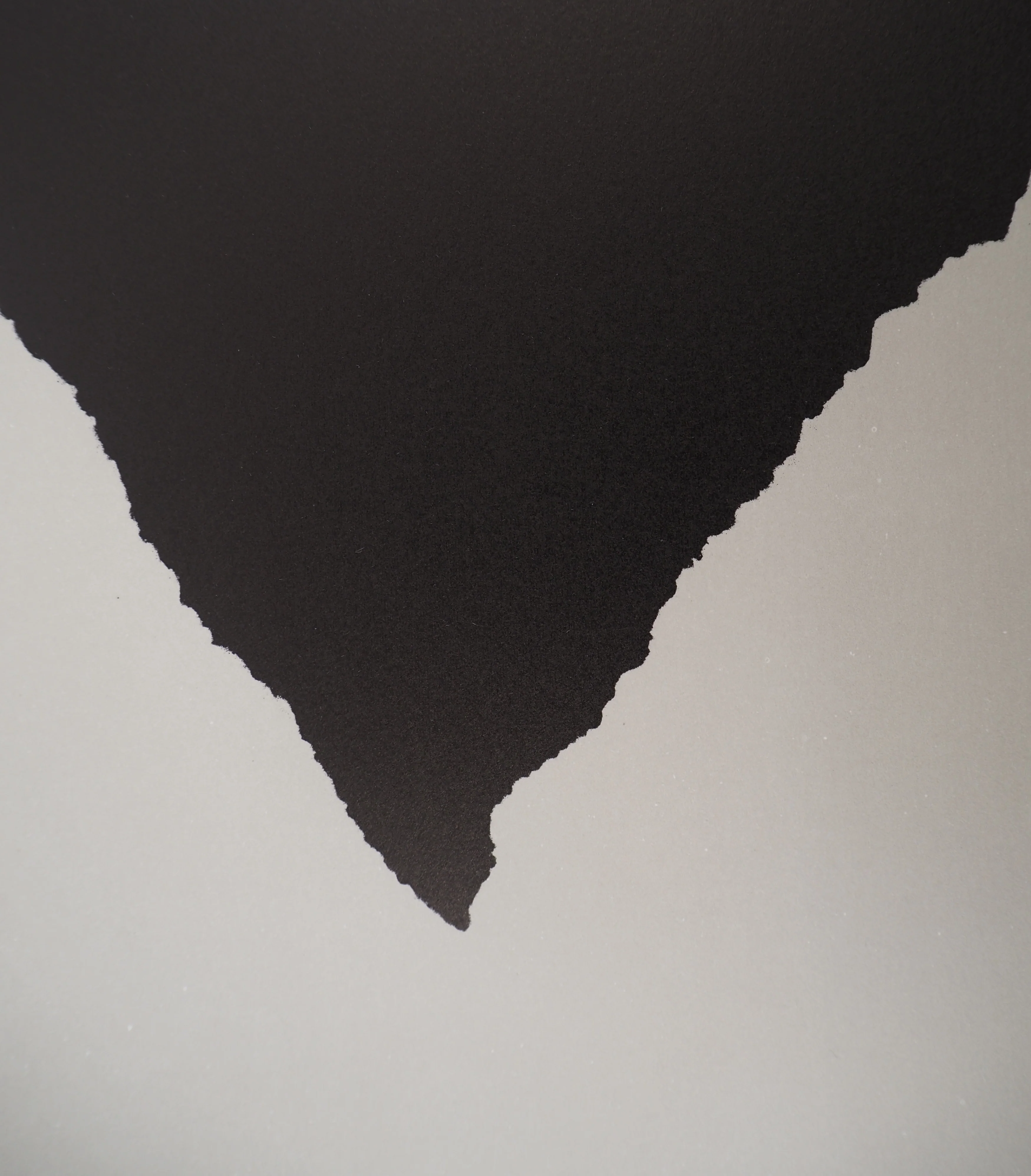 Giuseppe SANTOMASO : Montagne Noire Renversée, Lithographie originale signée - Image 5