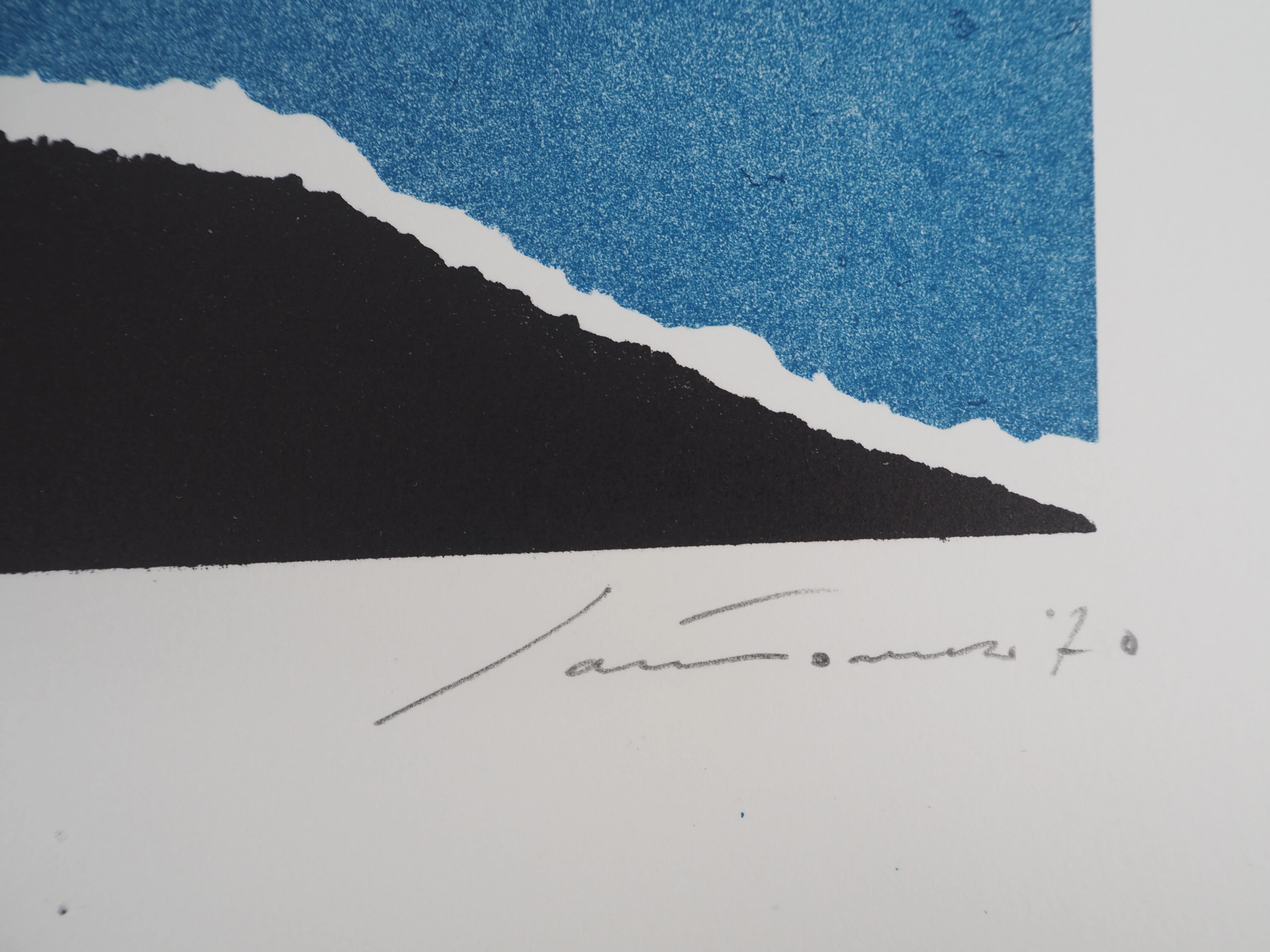 Giuseppe SANTOMASO : Musique, chansons du monde, Lithographie originale signée - Image 2