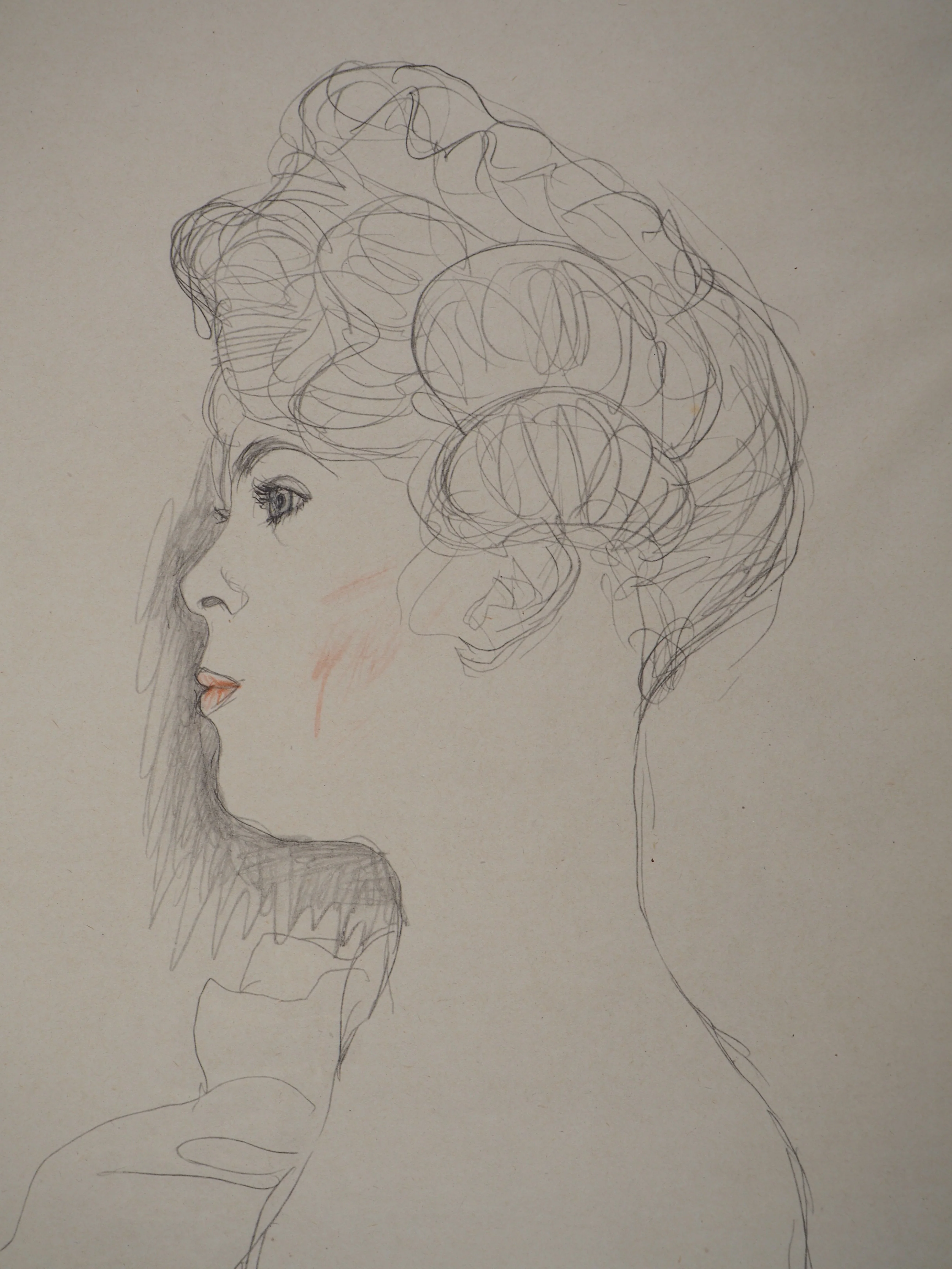 Gustav KLIMT : Femme aux épaules dénudées, Lithographie signée - Image 5