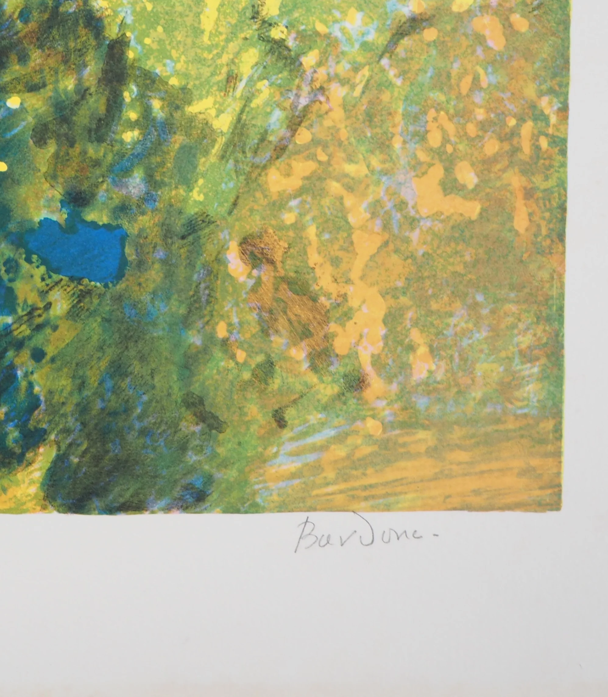 Guy BARDONE : A l’ombre du grand pin, Lithographie originale signée - Image 3
