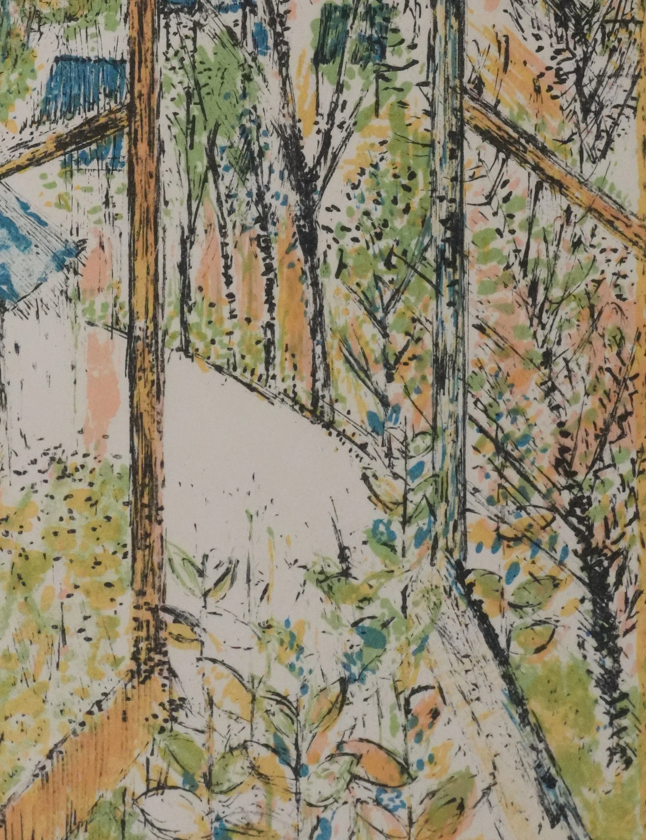 Guy BARDONE : Fenêtre ouverte sur le jardin, Lithographie originale signée - Image 5