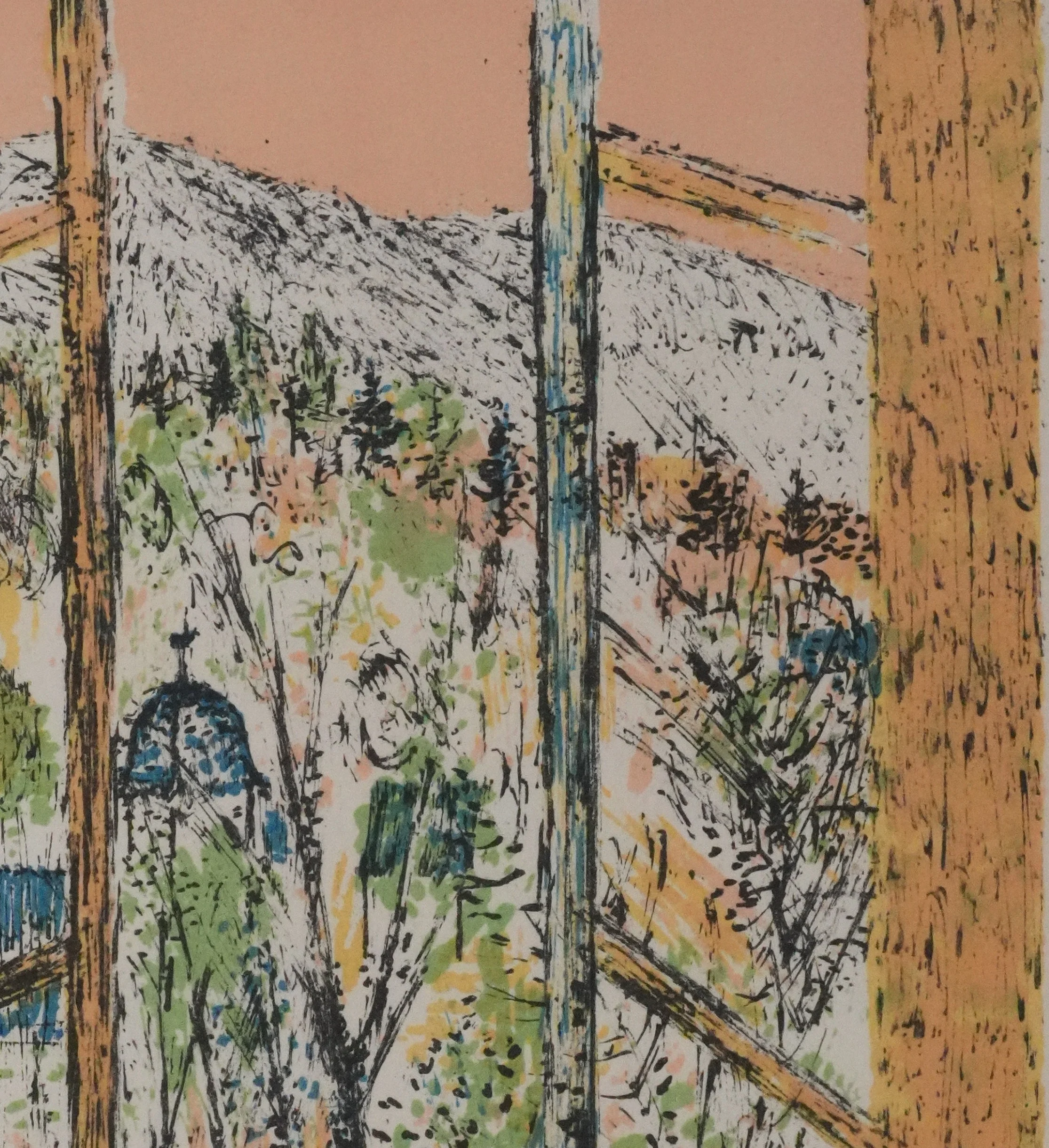 Guy BARDONE : Fenêtre ouverte sur le jardin, Lithographie originale signée - Image 7