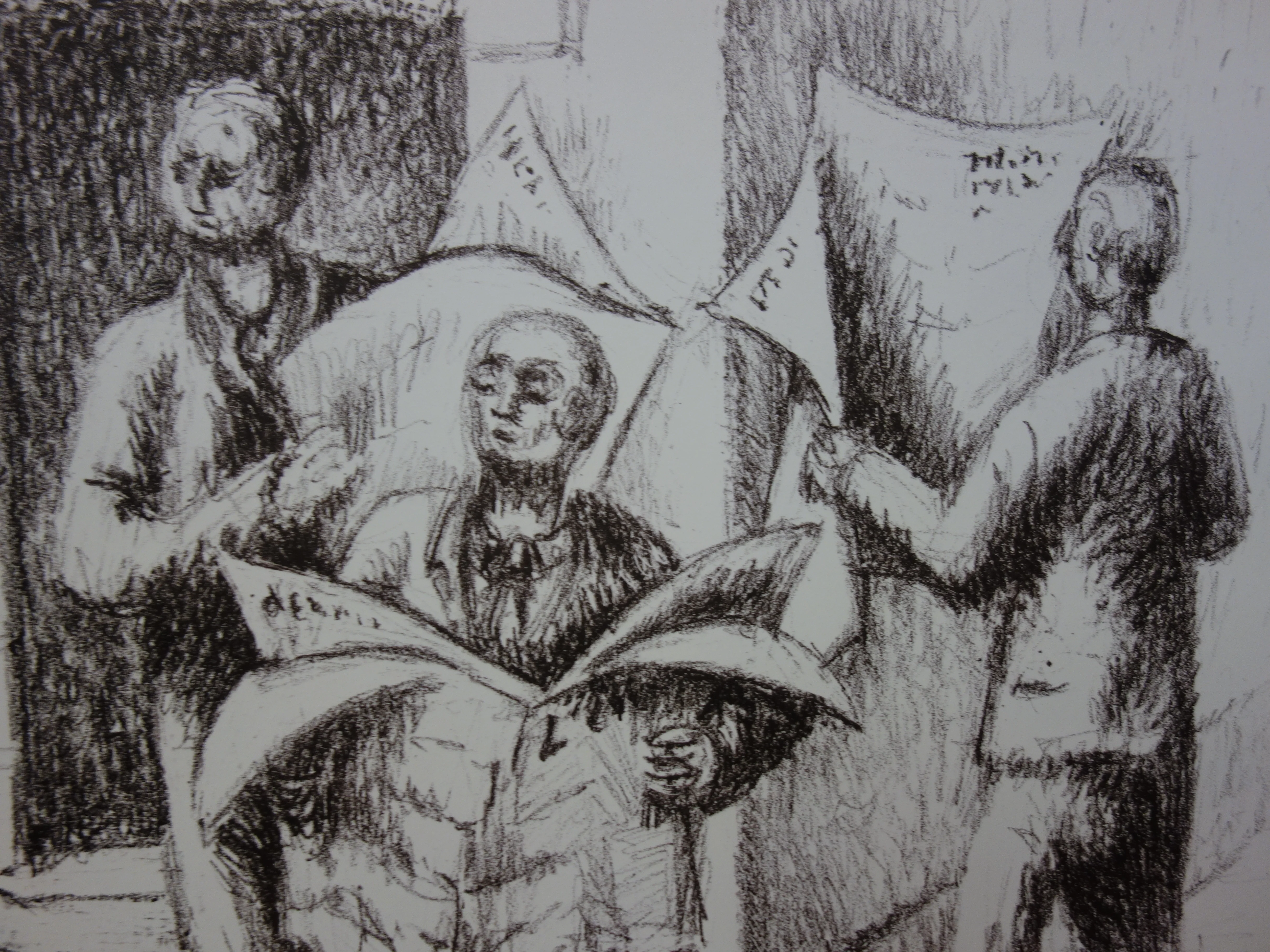 Jean HELION : Lecteurs de journaux, Lithographie originale signée - Image 3