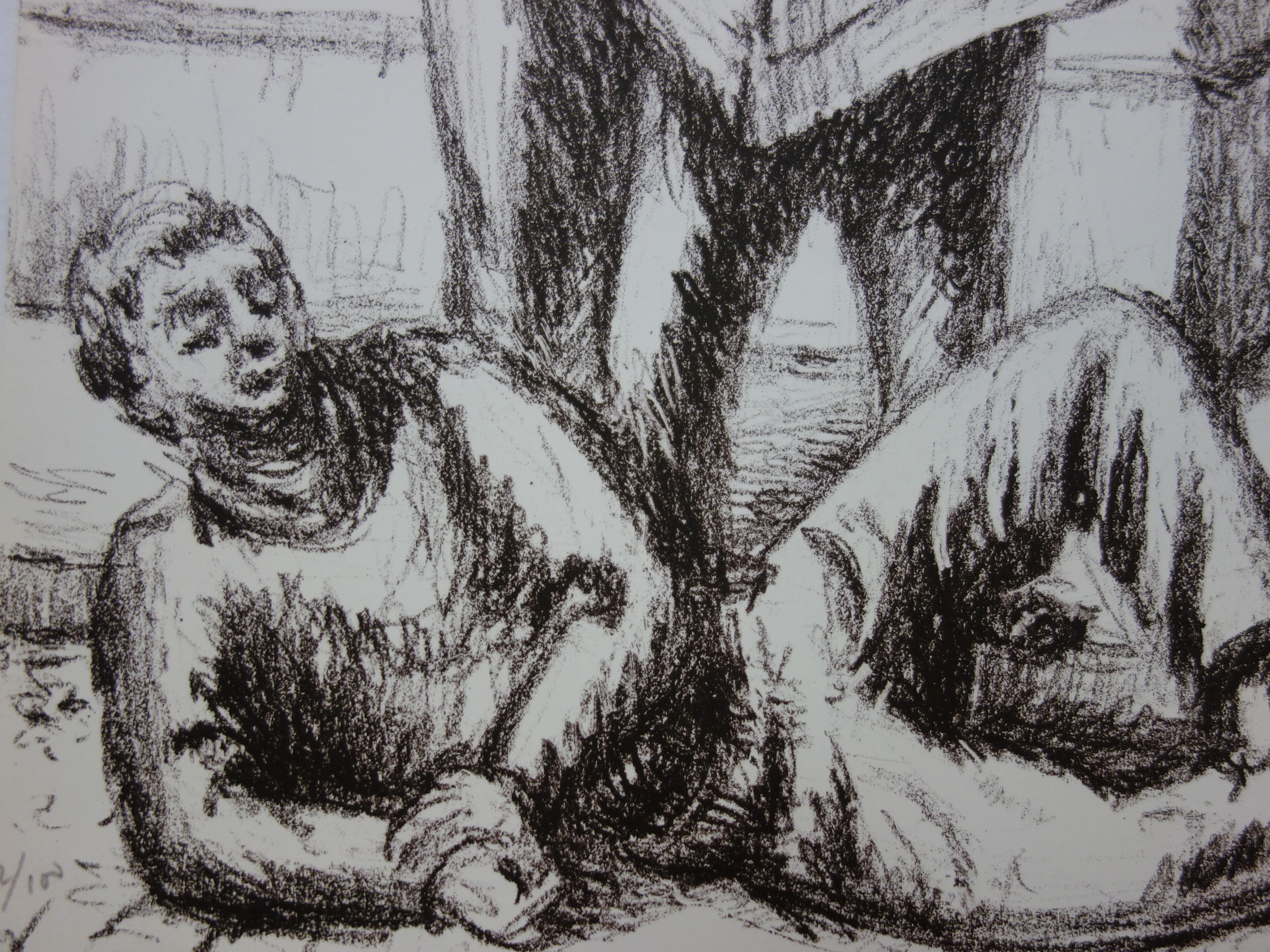 Jean HELION : Lecteurs de journaux, Lithographie originale signée - Image 4