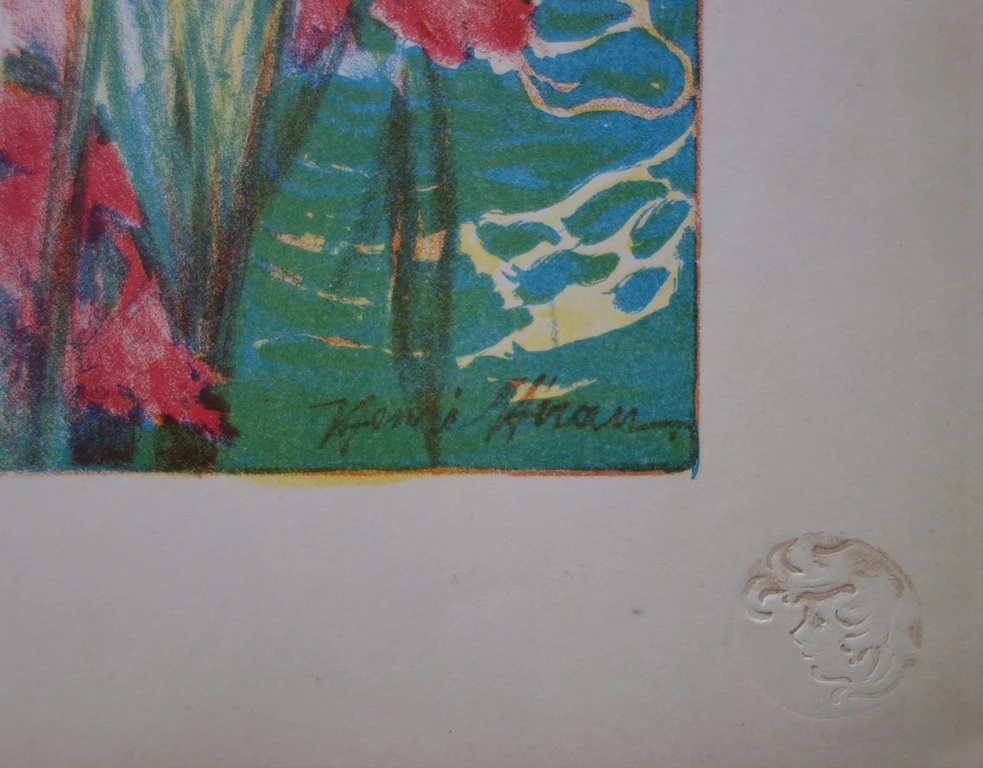 Henri HERAN : Fleur de mai, Lithographie originale signée - Image 2