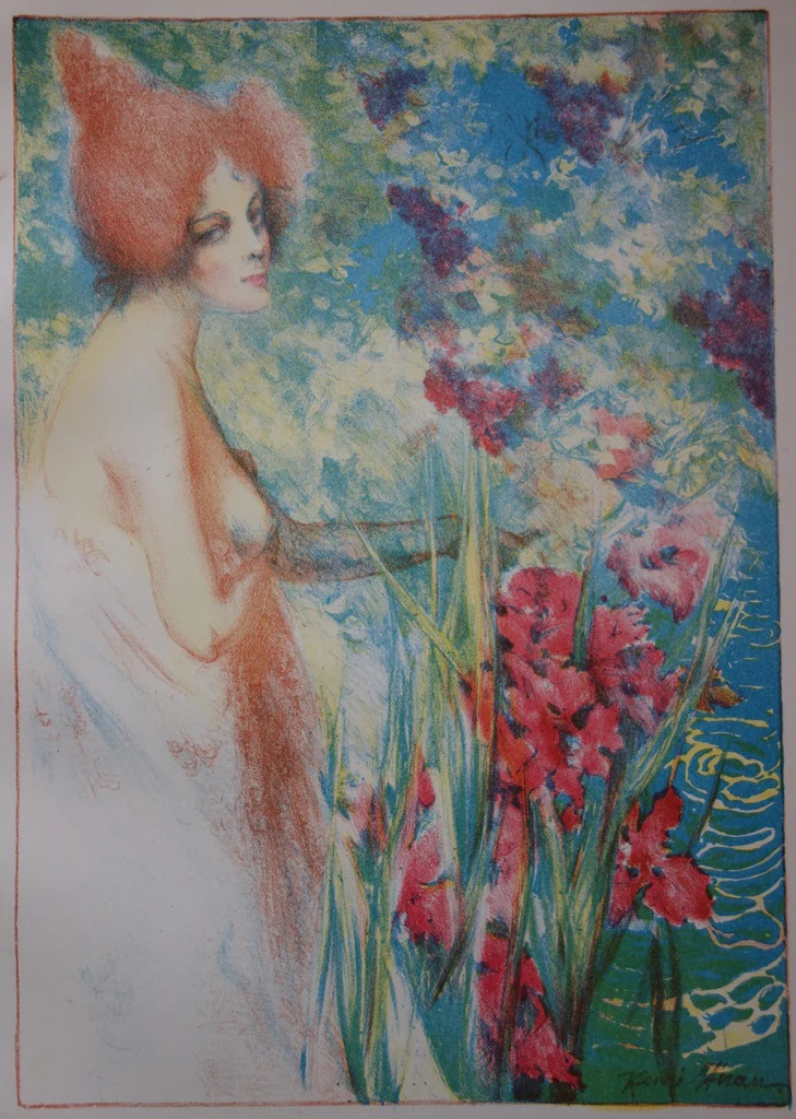 Henri HERAN : Fleur de mai, Lithographie originale signée - Image 3