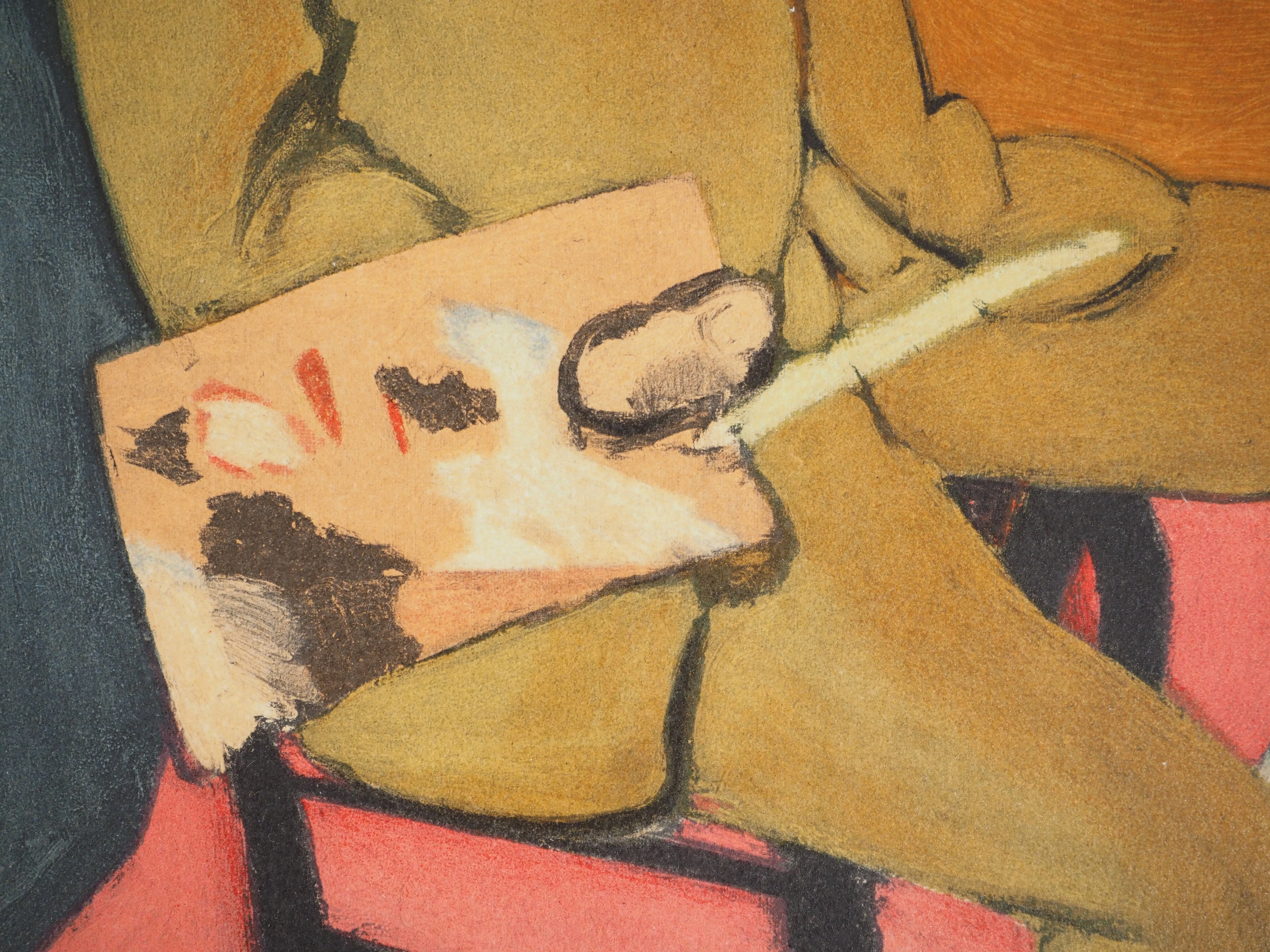 Henri MATISSE : Autoportrait dans l'atelier, Lithographie signée - Image 5