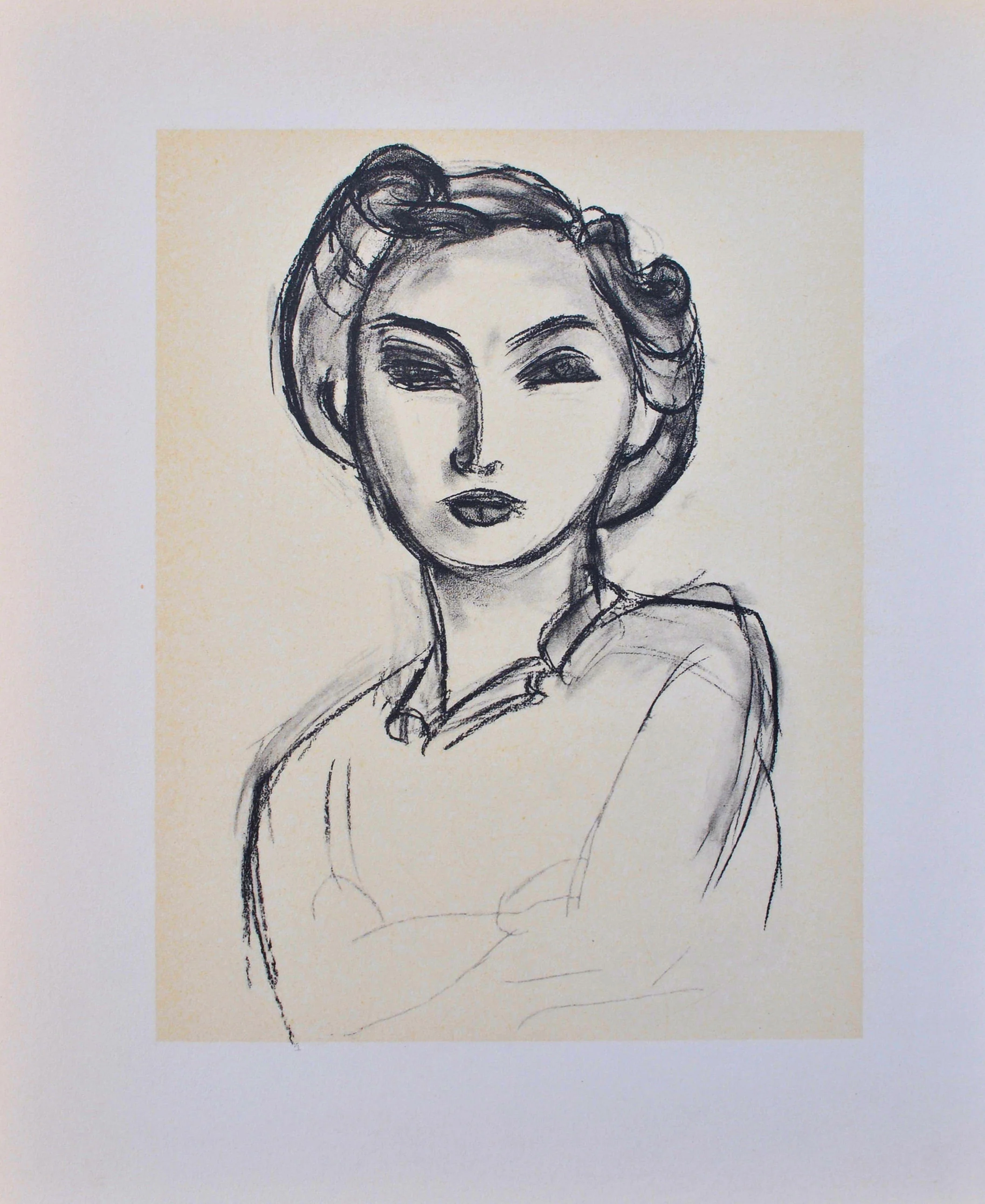 Henri MATISSE : Femme pensive, Lithographie signée - Image 6