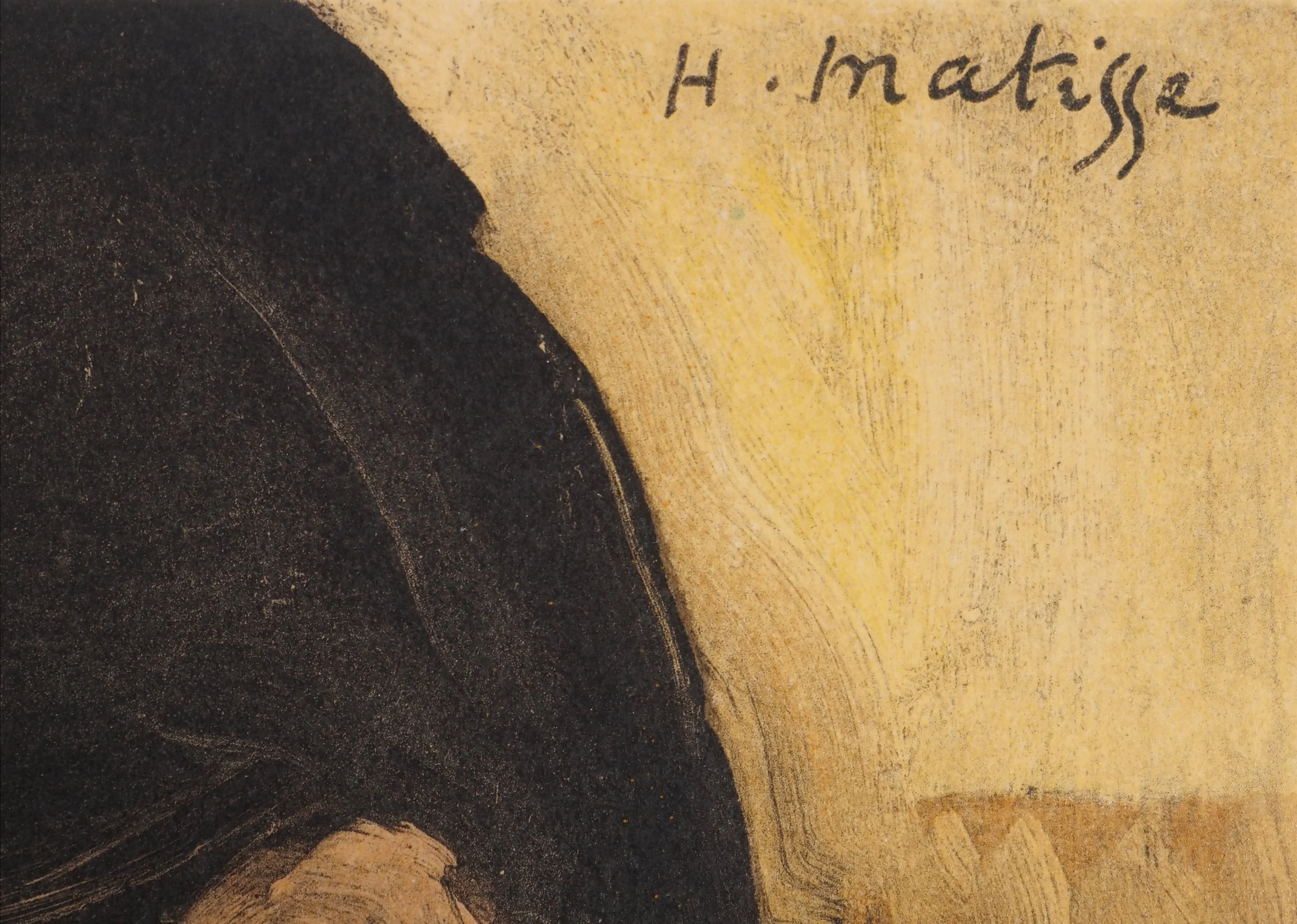 Henri MATISSE : La robe au col blanc, Lithographie signée - Image 2