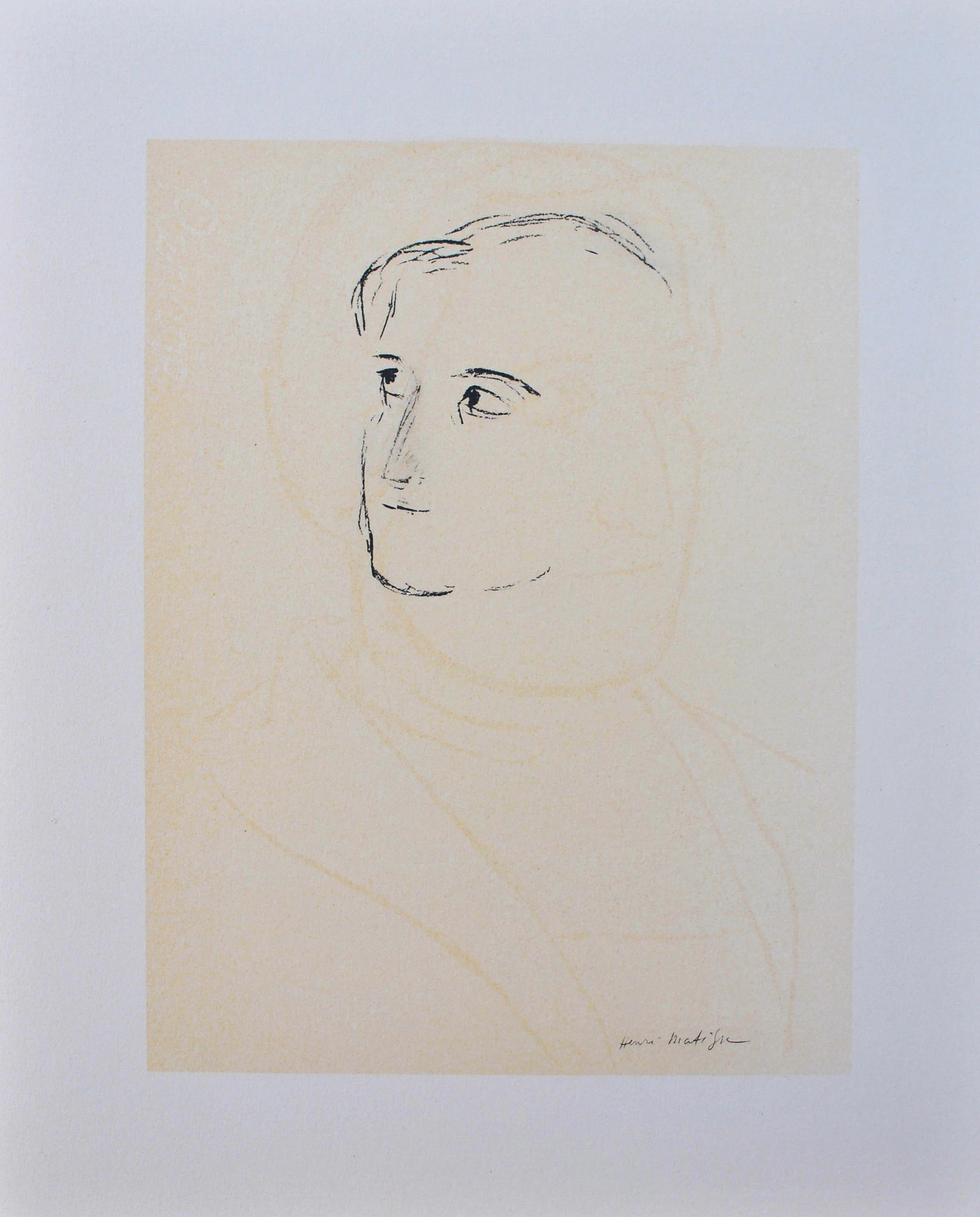 Henri MATISSE : Le rêveur, Lithographie signée