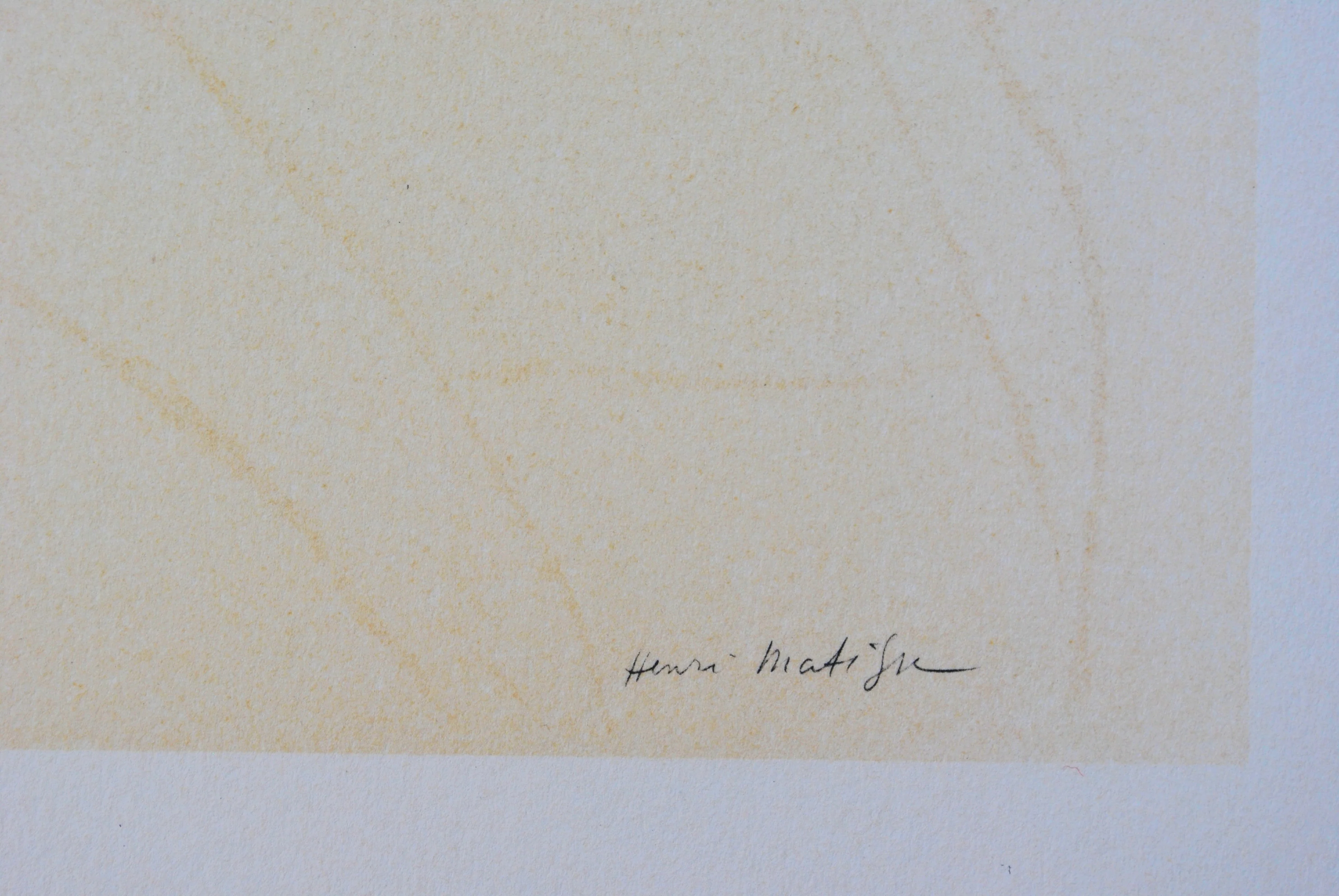 Henri MATISSE : Le rêveur, Lithographie signée - Image 3