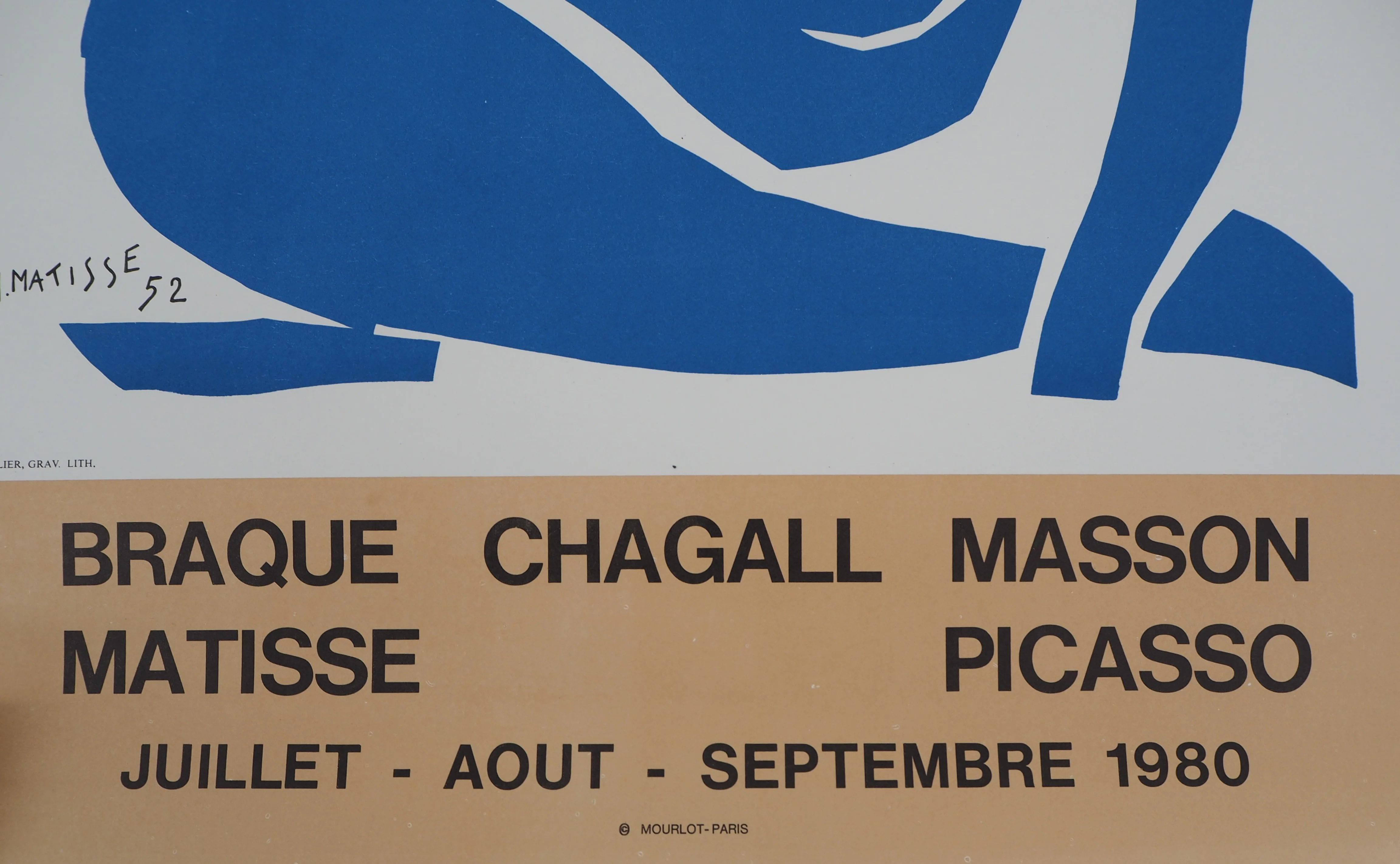 Henri MATISSE : Nu bleu gracieux, Affiche en lithographie signée - Image 6