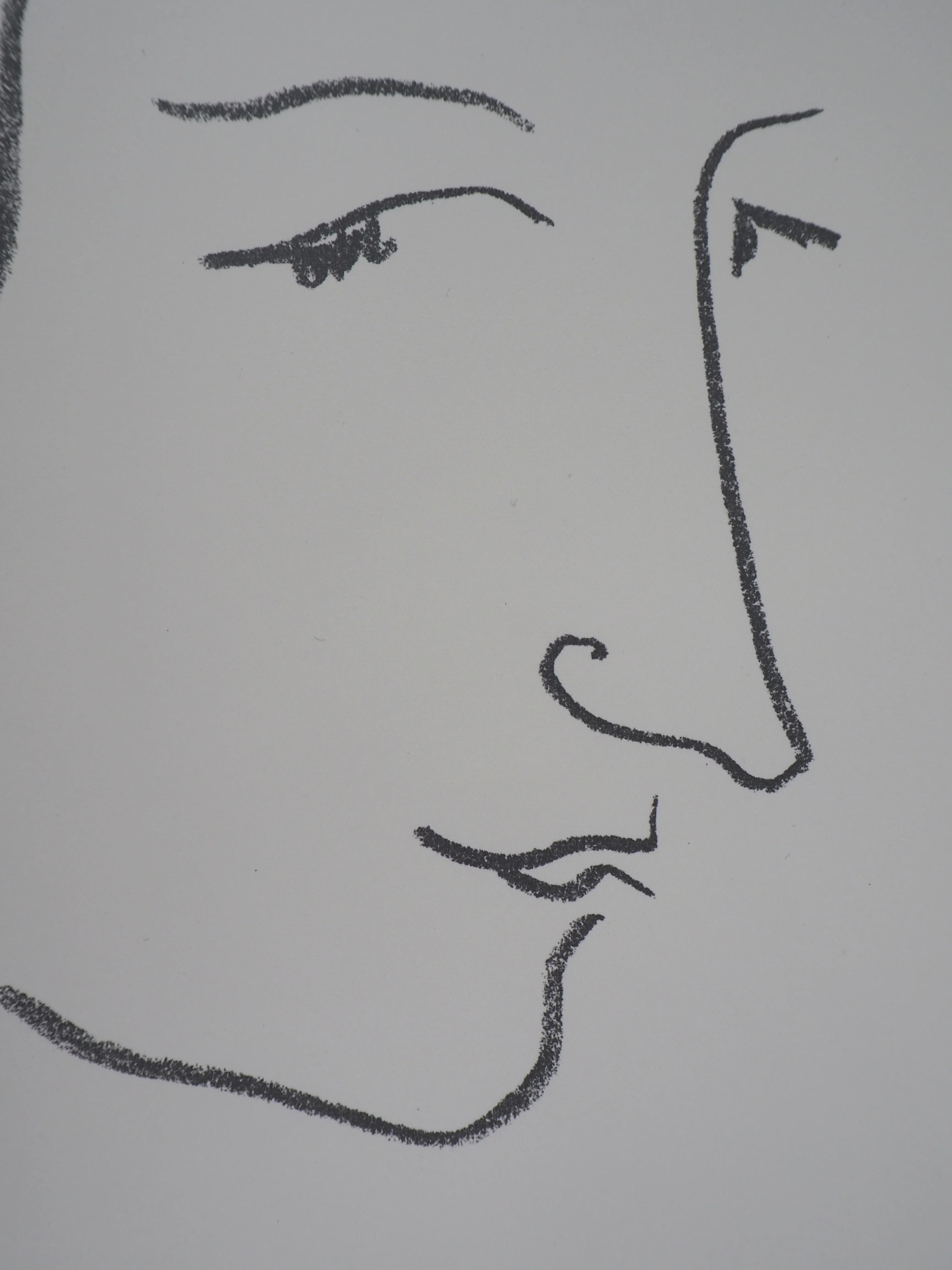 Henri MATISSE : Portrait de profil (Colette), Lithographie originale signée - Image 3