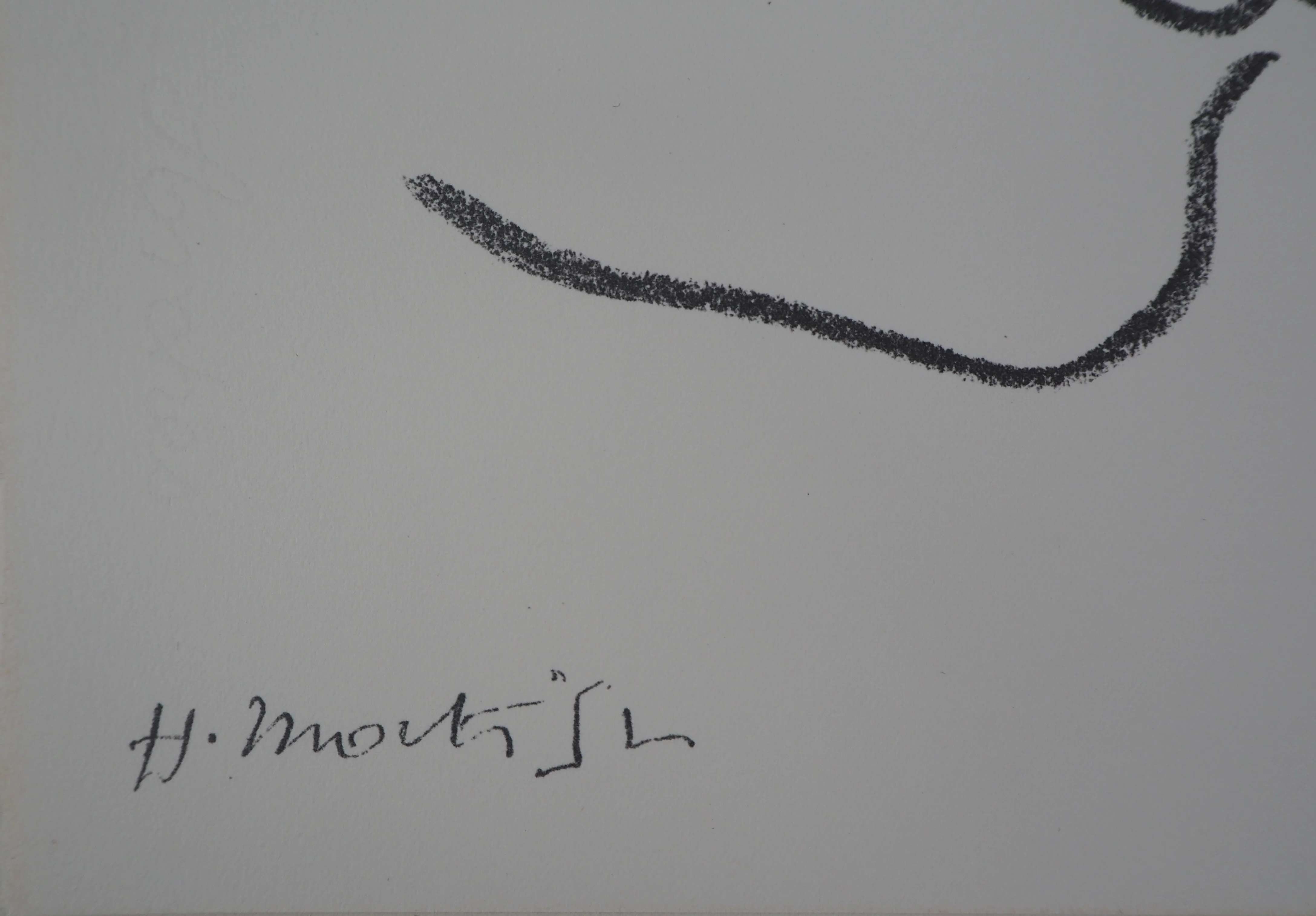 Henri MATISSE : Portrait de profil (Colette), Lithographie originale signée - Image 4
