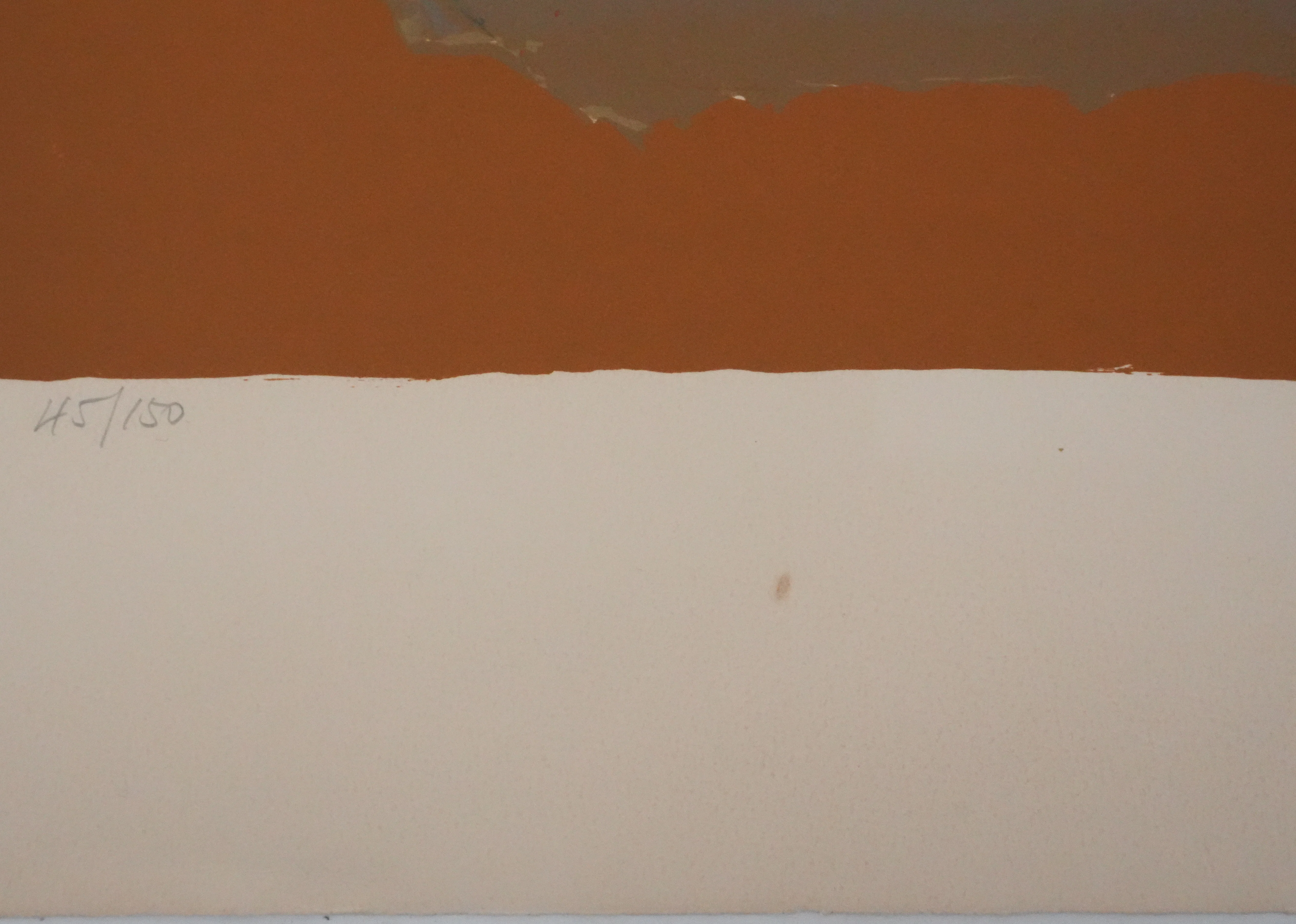 Henri MAUDUIT : Composition sur fond ocre, Lithographie originale signée - Image 9