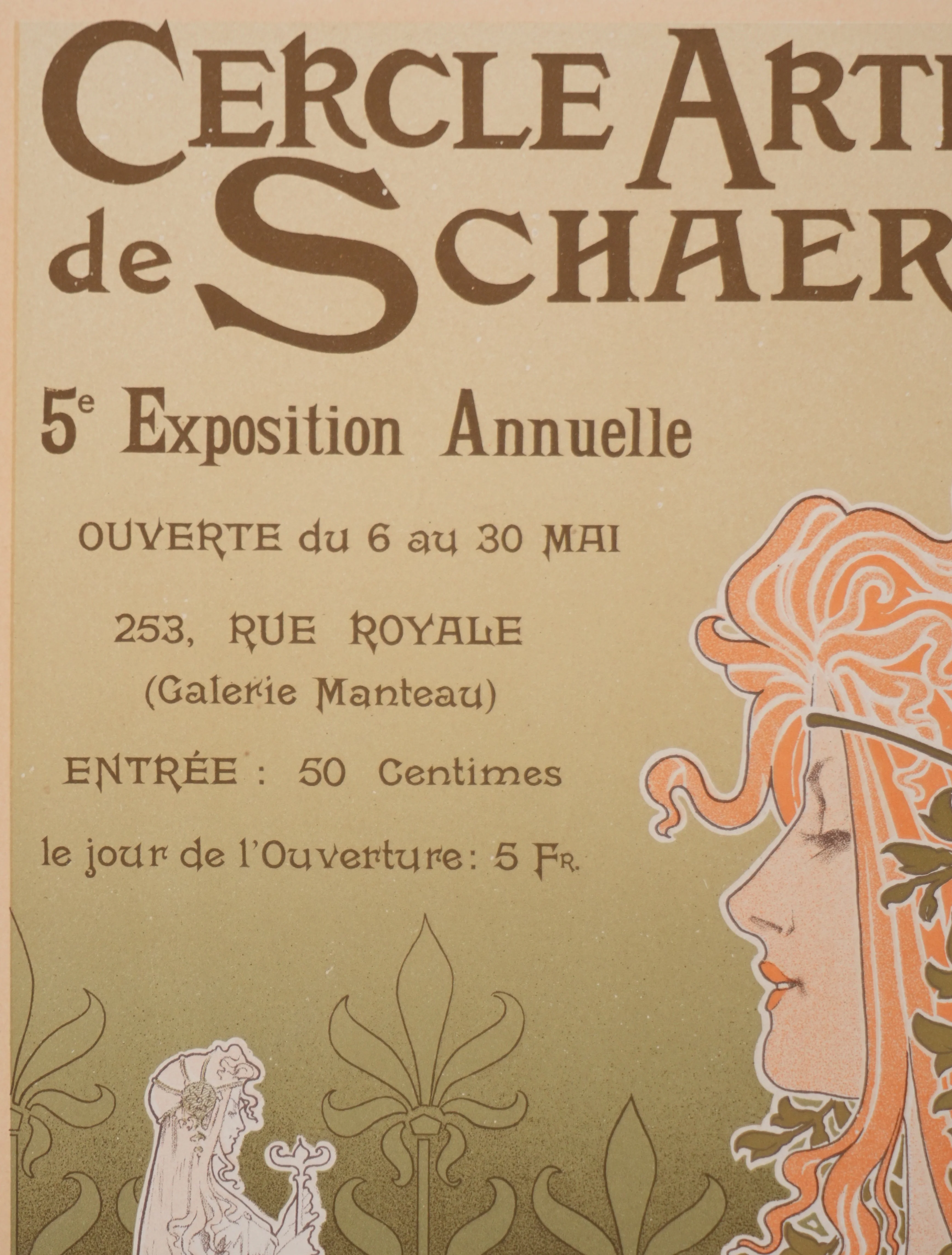 Henri PRIVAT-LIVEMONT : Cercle artistique, Lithographie originale signée - Image 6