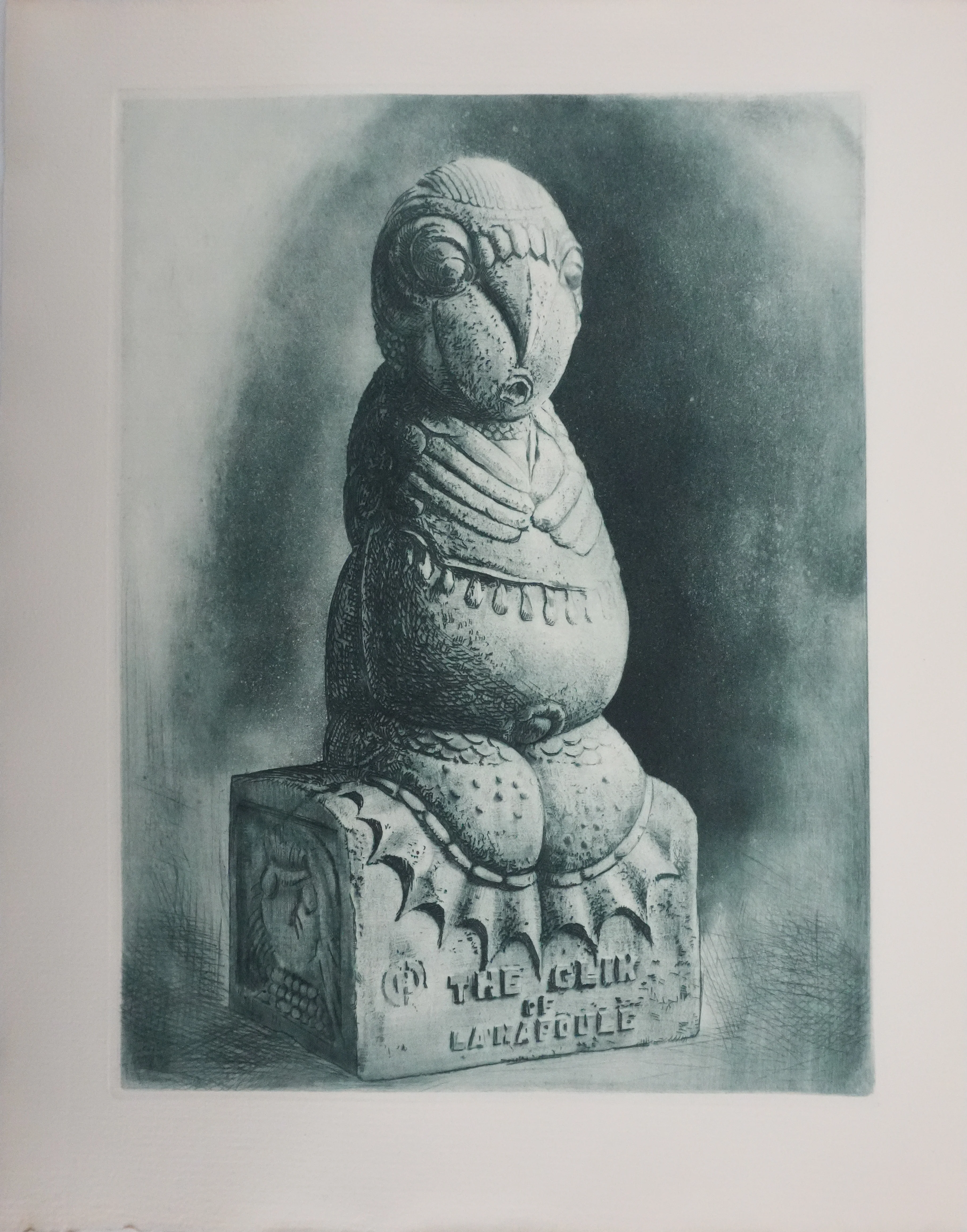 Henry CLEWS : Glick de la Napoule (vert bronze), Gravure