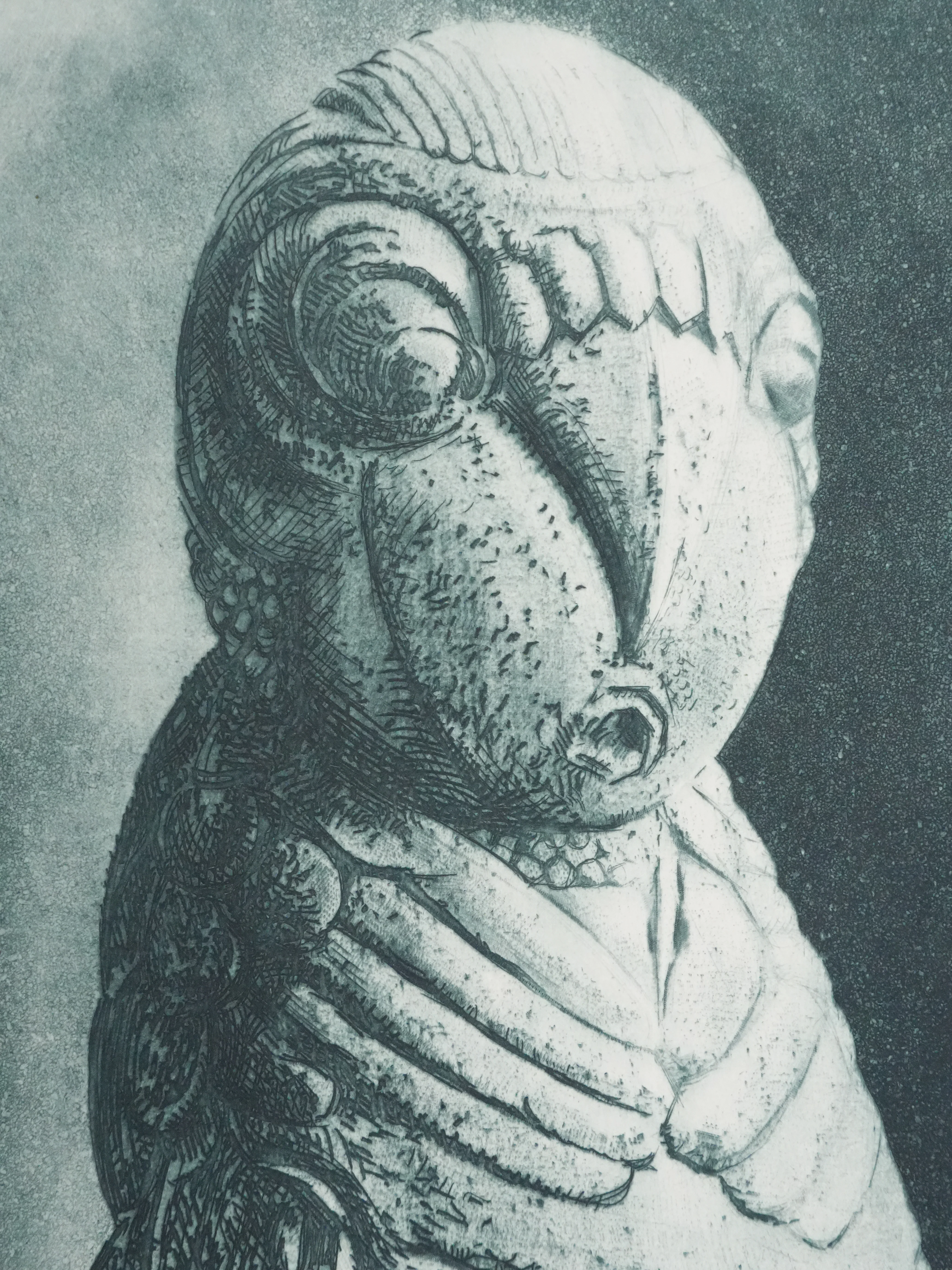 Henry CLEWS : Glick de la Napoule (vert bronze), Gravure - Image 4