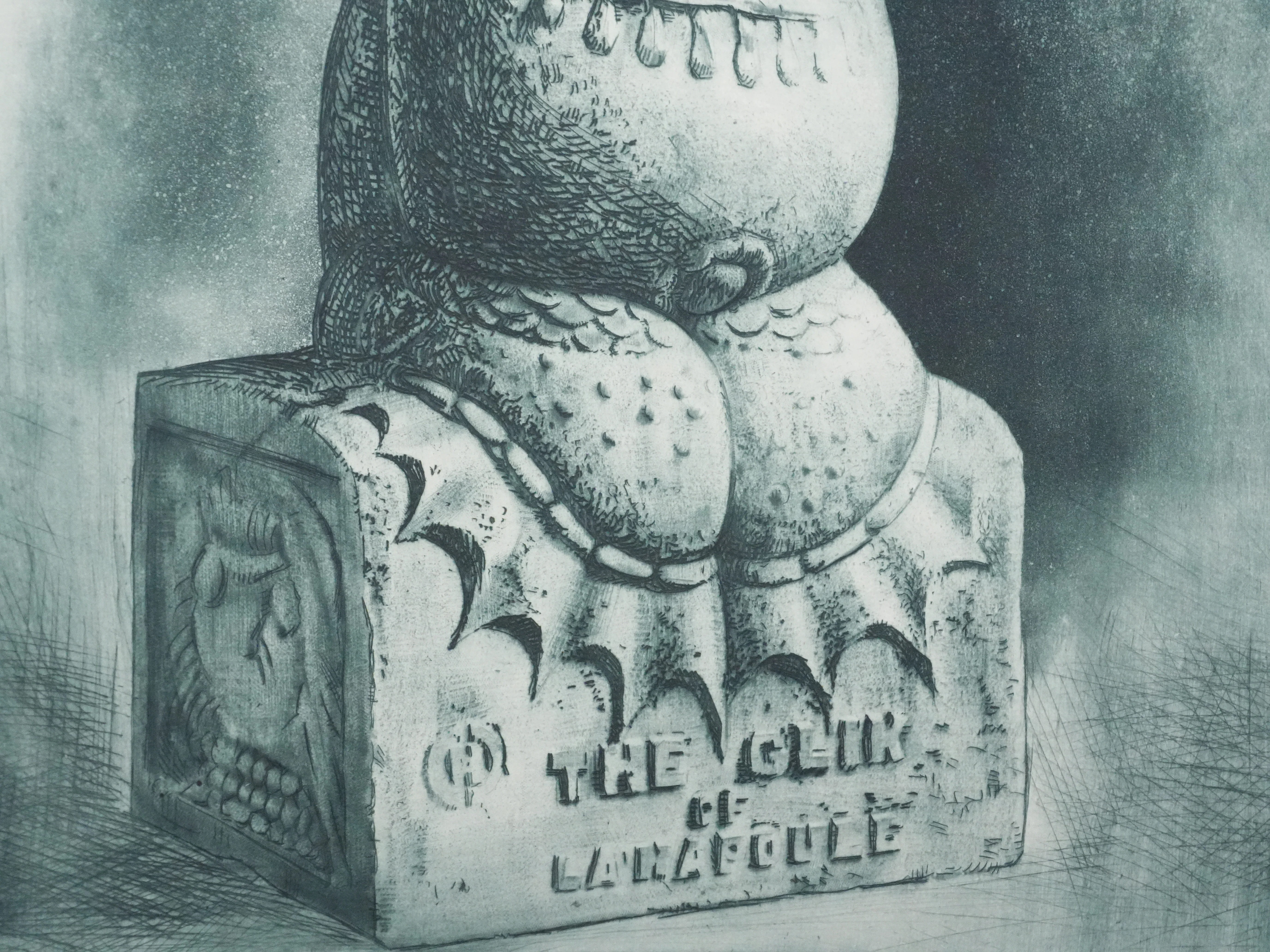 Henry CLEWS : Glick de la Napoule (vert bronze), Gravure - Image 5